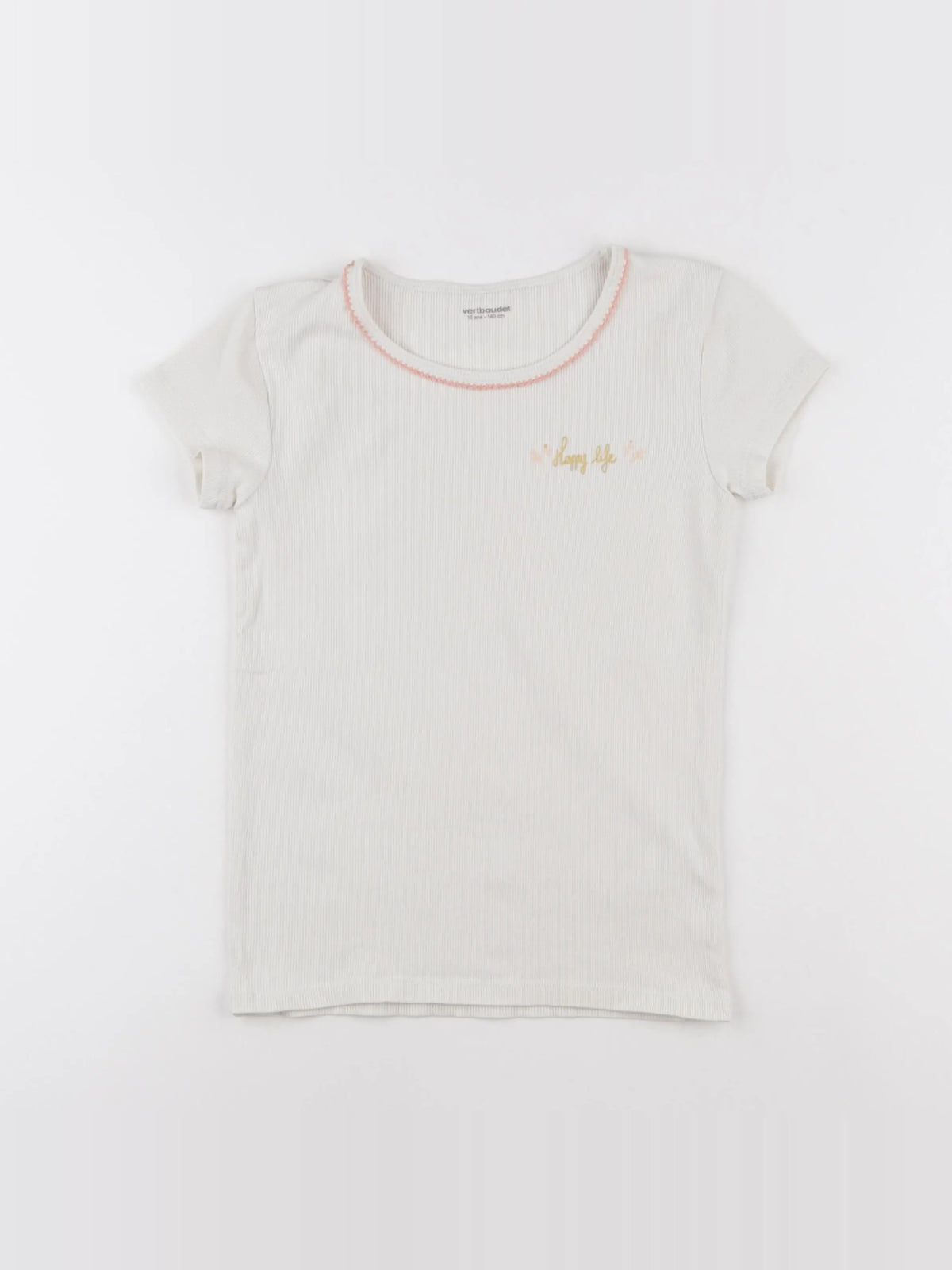 Vertbaudet - maillot de corps beige - 10 ans