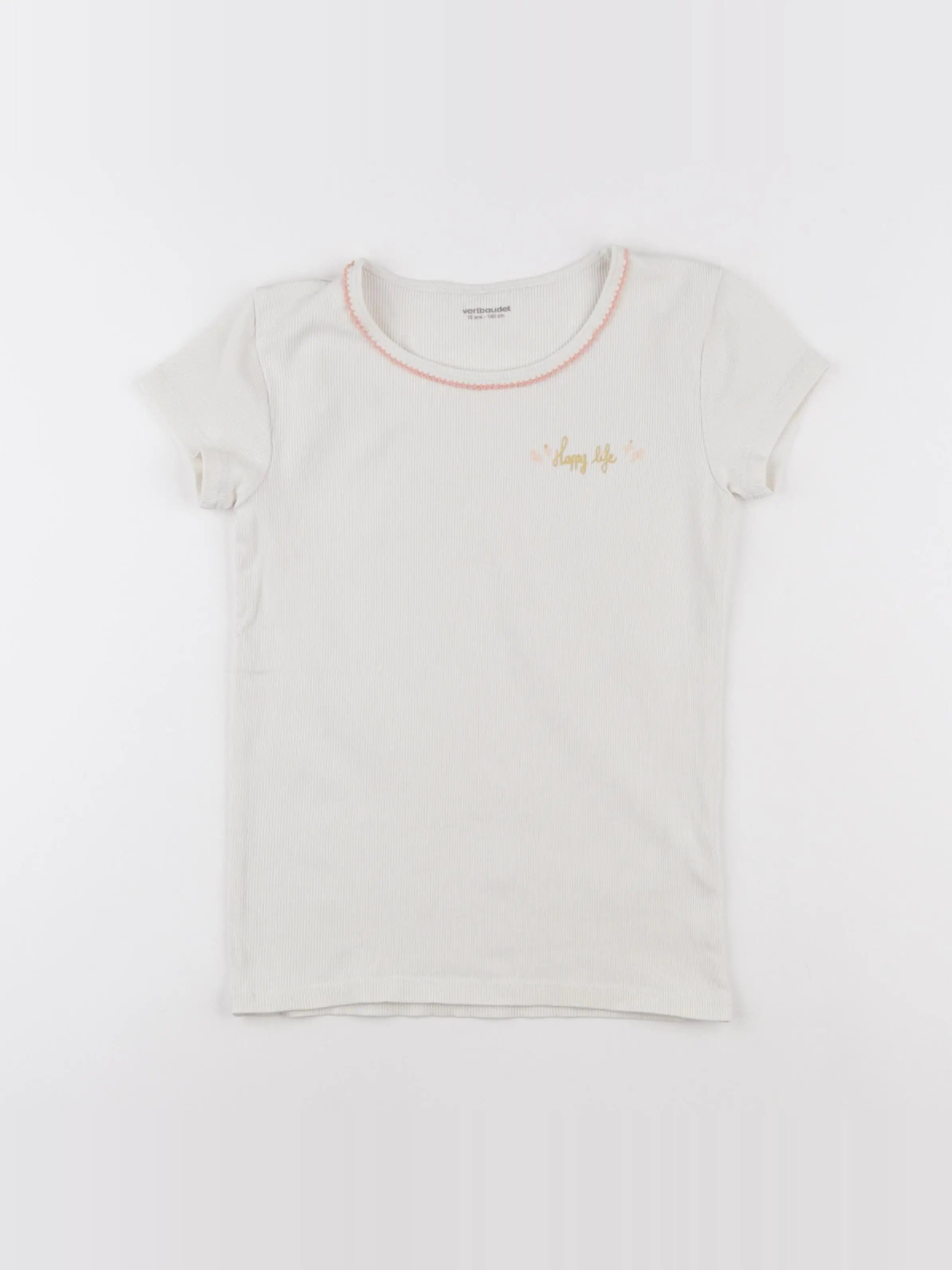 Vertbaudet - maillot de corps beige - 10 ans
