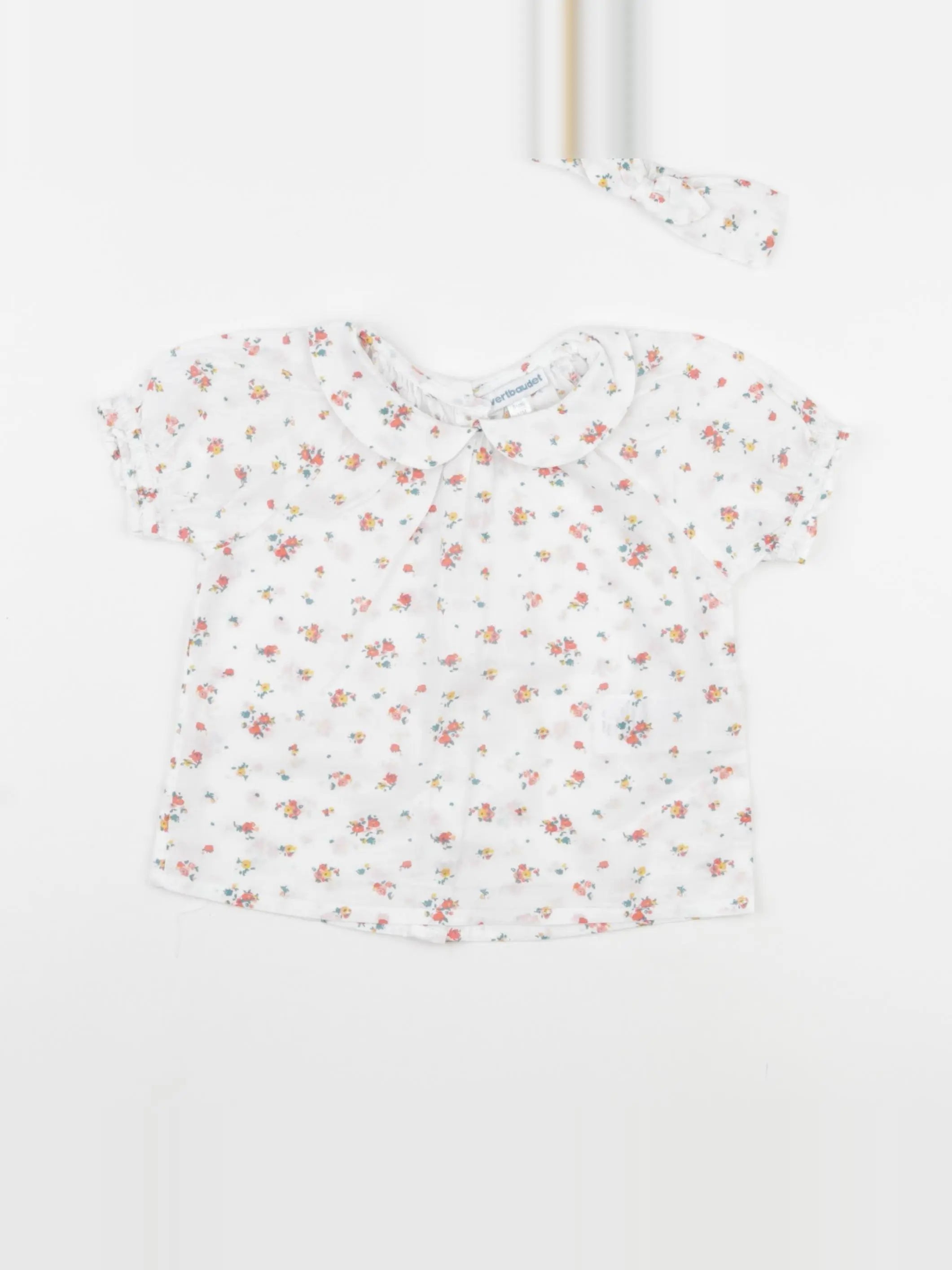 Vertbaudet - blouse blanc - 18 mois