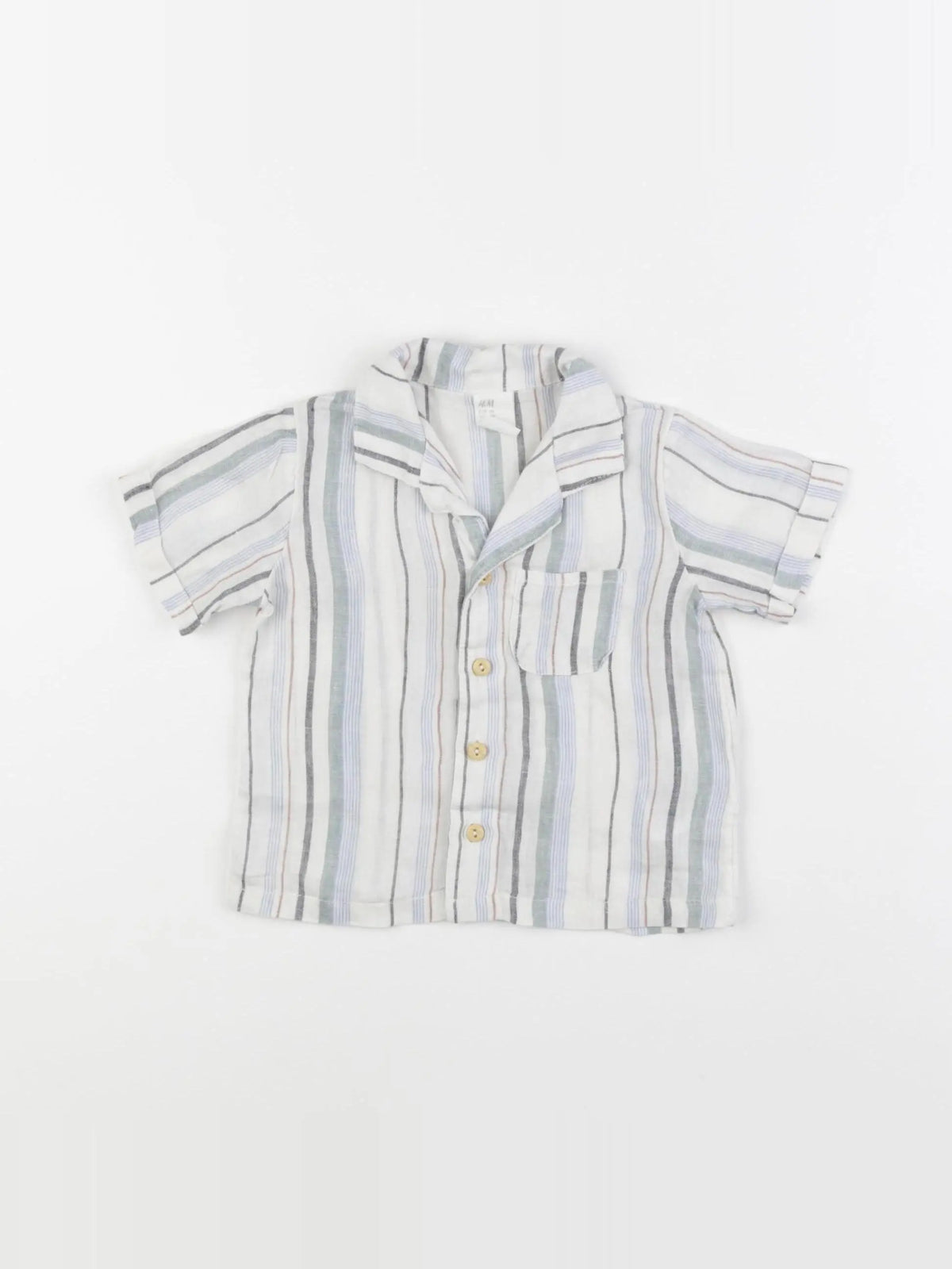 H&M - chemise blanc - 3/6 mois