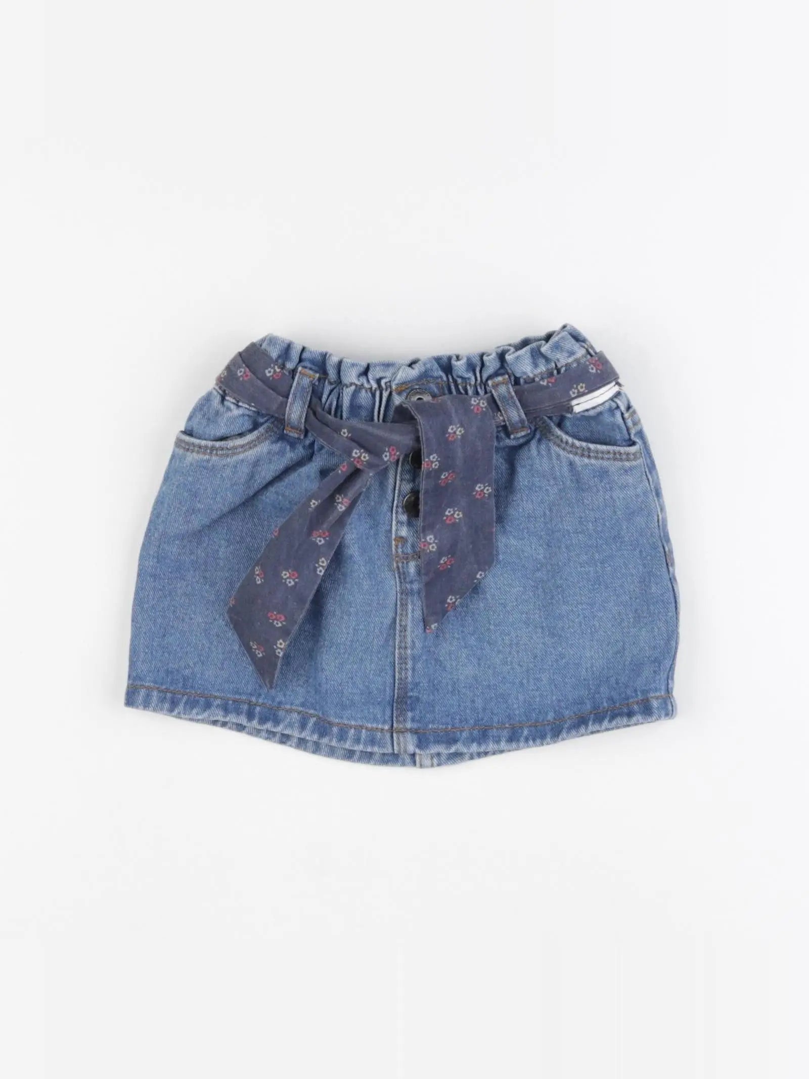 Vertbaudet - jupe bleu - 2 ans