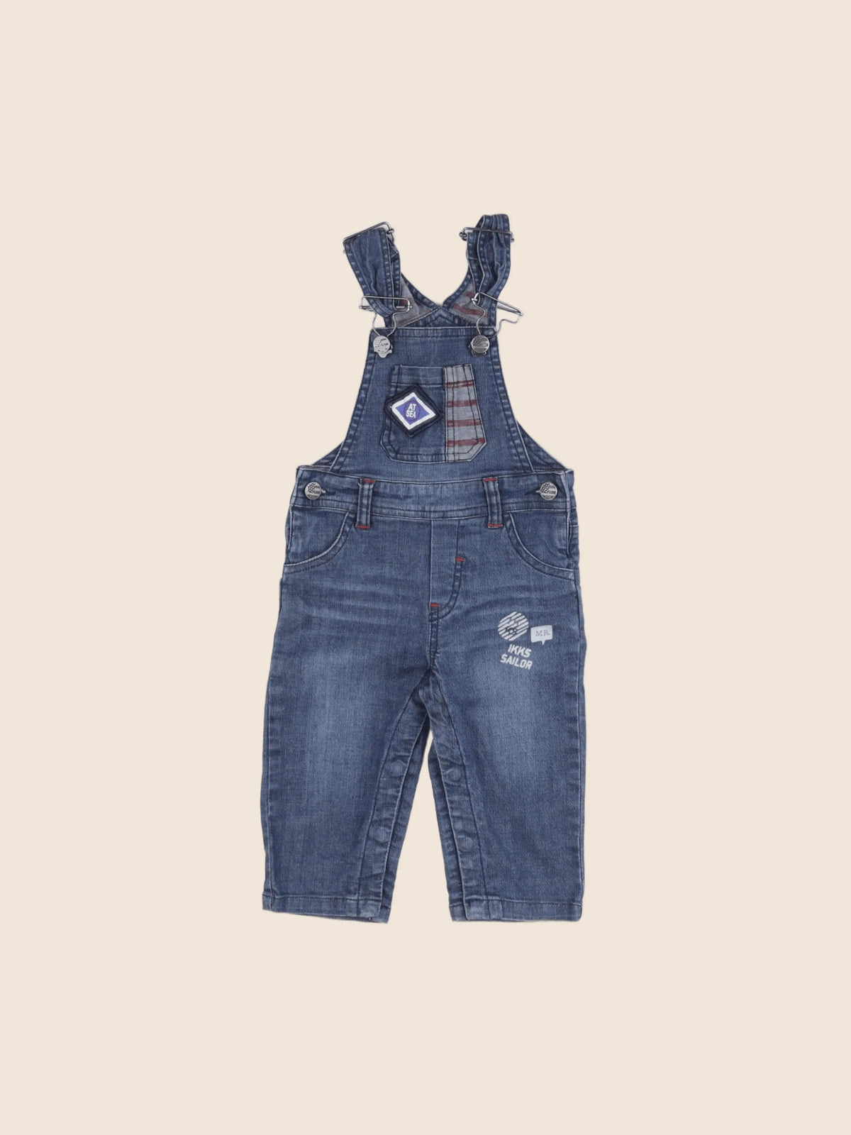 IKKS - salopette bleu - 6 mois