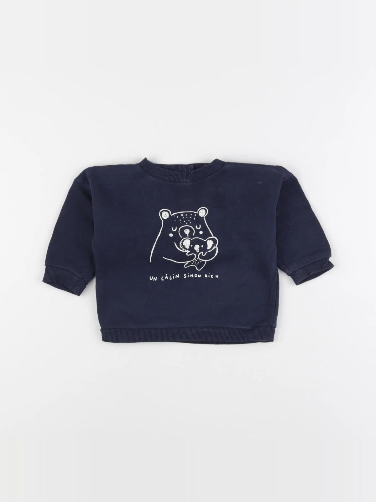 Vertbaudet - sweat bleu - 6 mois