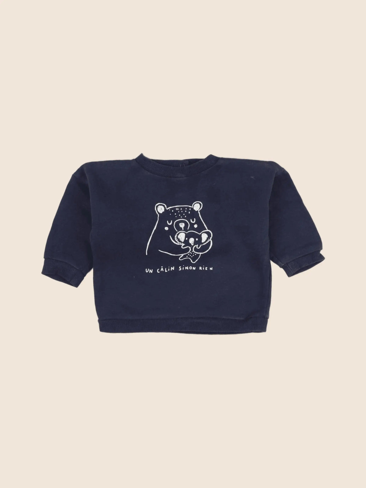 Vertbaudet - sweat bleu - 6 mois