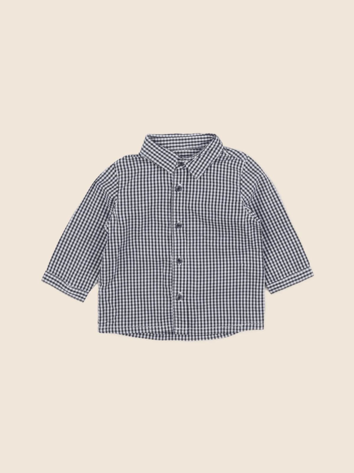 Vertbaudet - chemise bleu - 6 mois