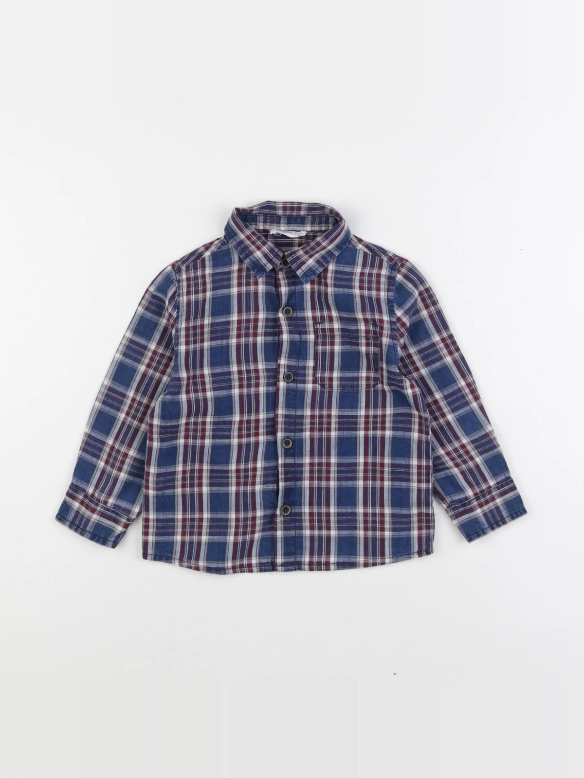 Mango - chemise bleu - 18/24 mois