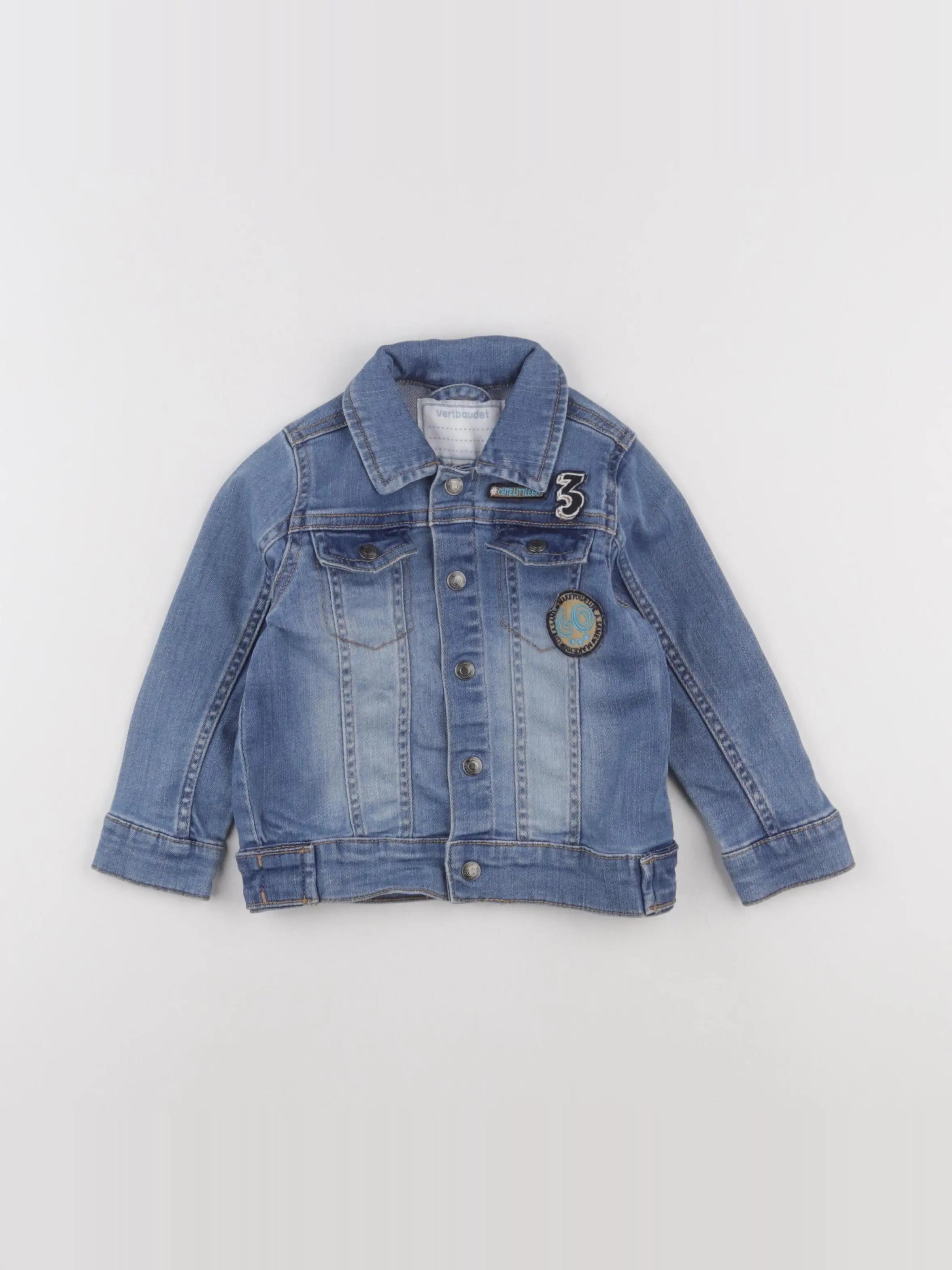Vertbaudet - veste bleu - 24 mois