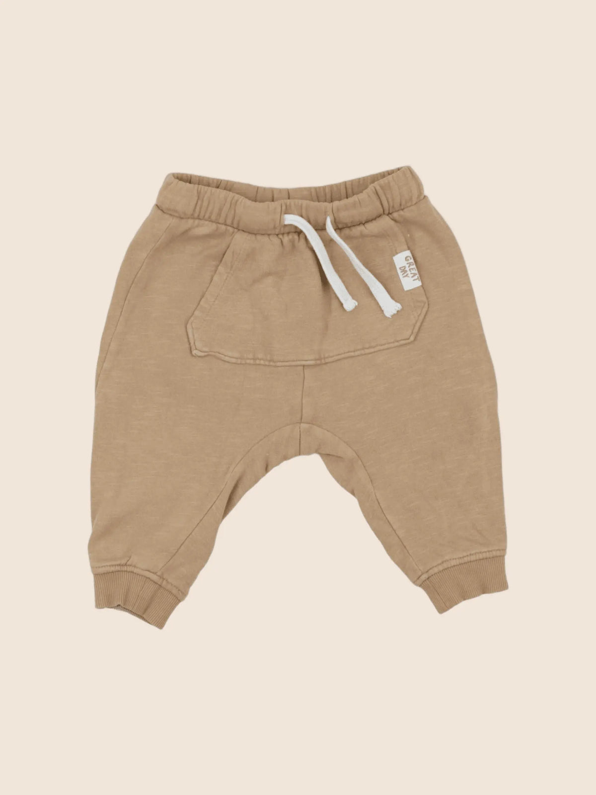 H&M - jogging marron - 6/9 mois