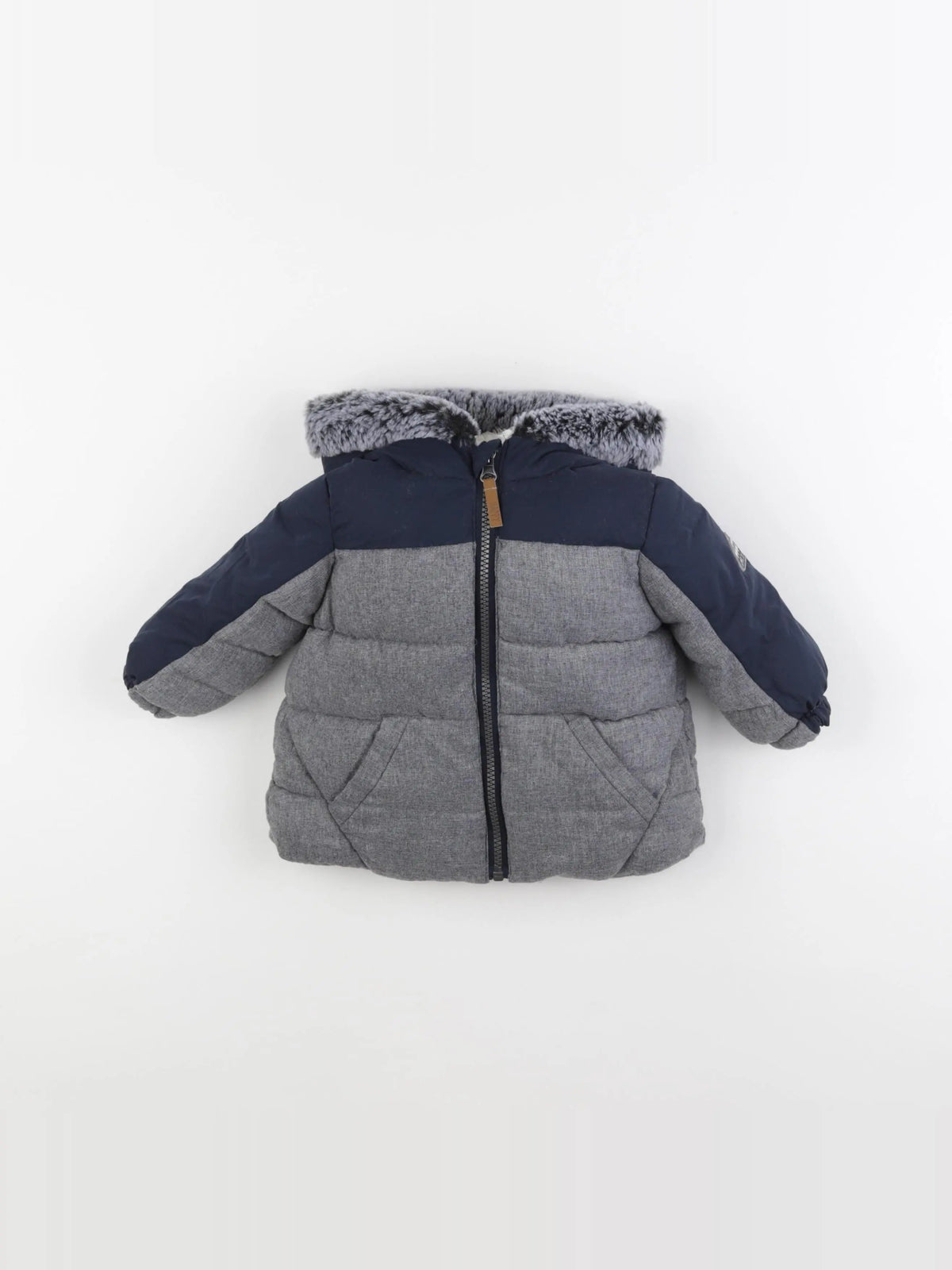 Tape à l'oeil - parka bleu, gris - 6 mois