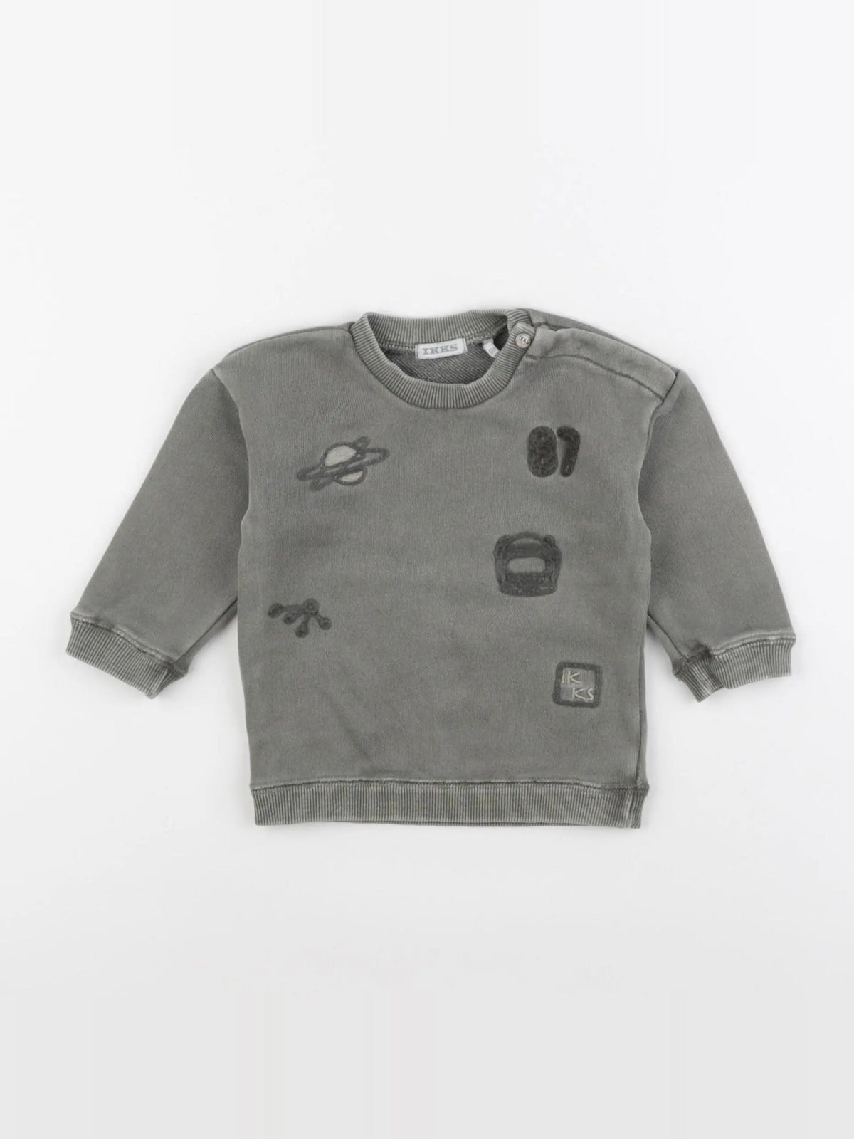 IKKS - sweat vert - 6 mois