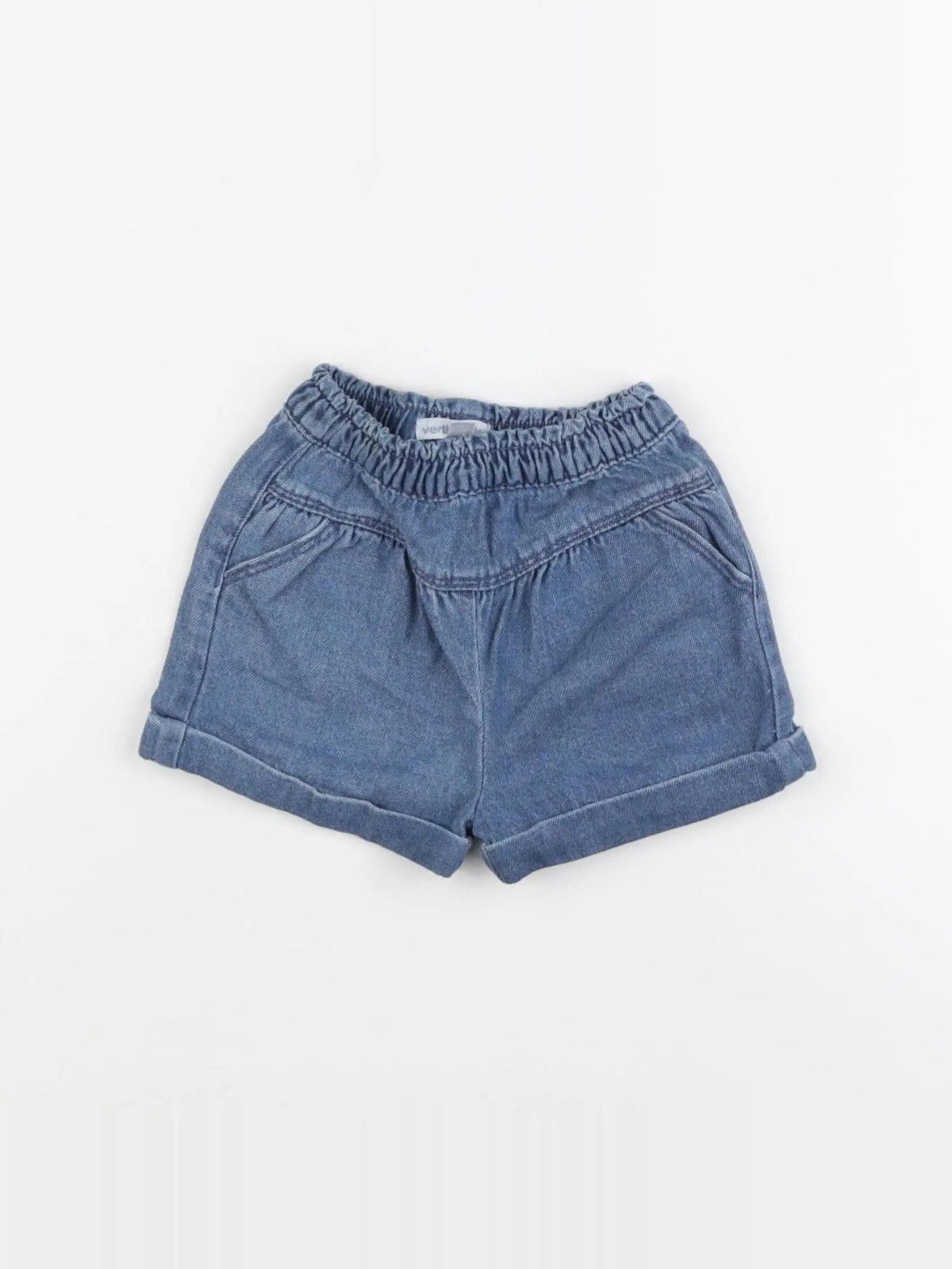 Vertbaudet - short bleu - 9 mois