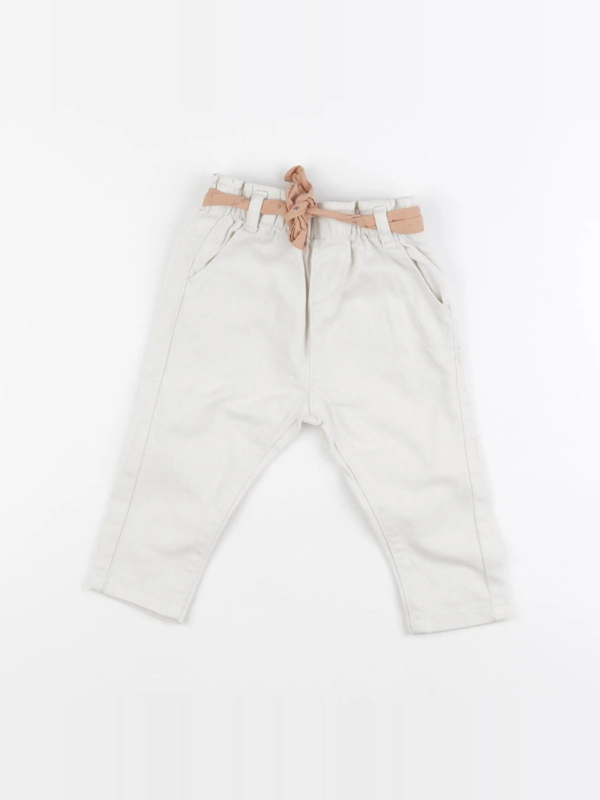 Vertbaudet - jean blanc - 9 mois