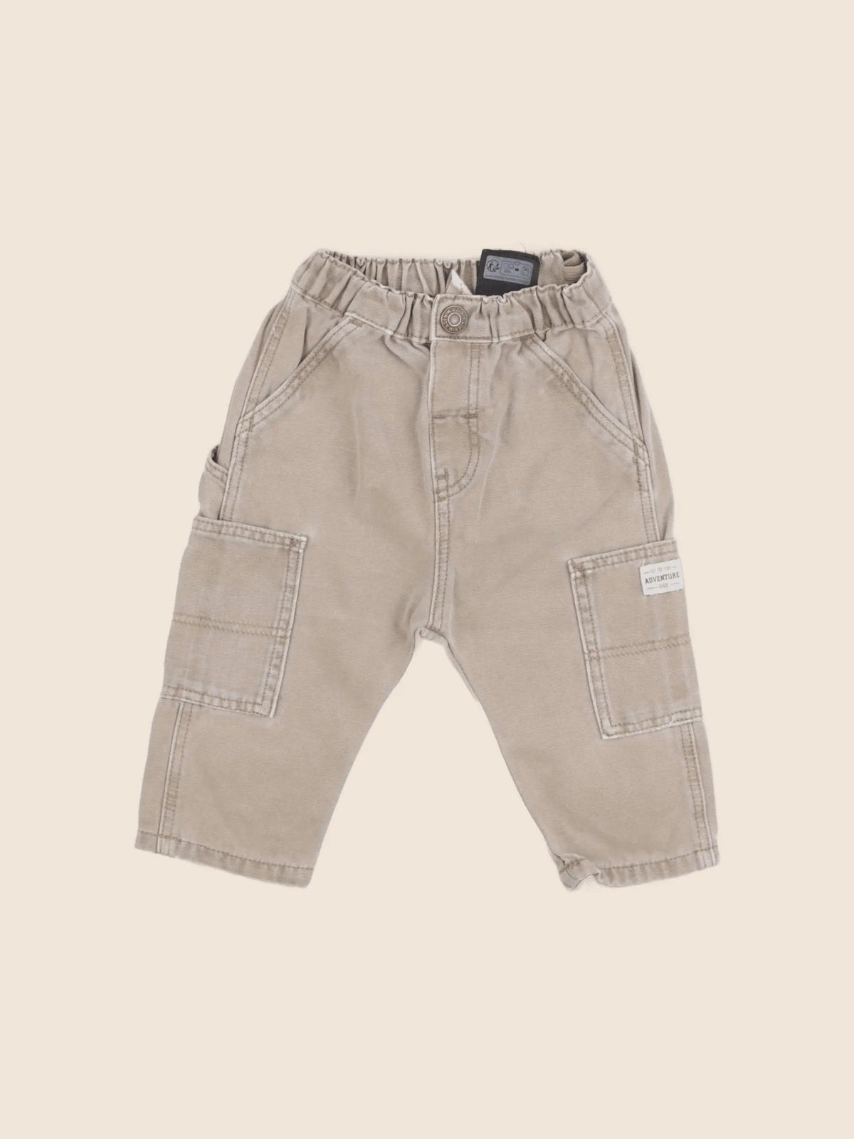 H&M - pantalon marron - 6/9 mois