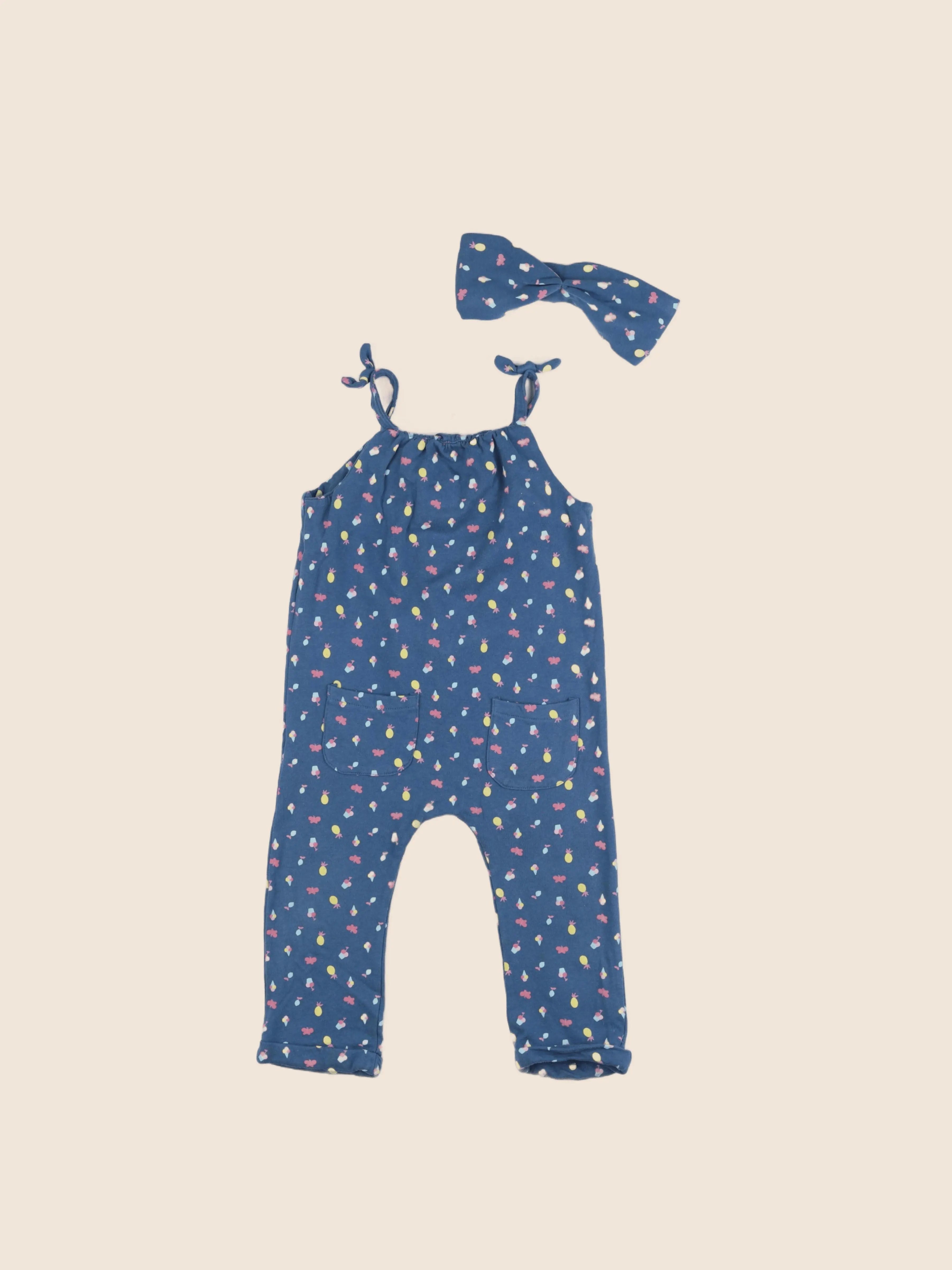Vertbaudet - combinaison bleu - 36 mois
