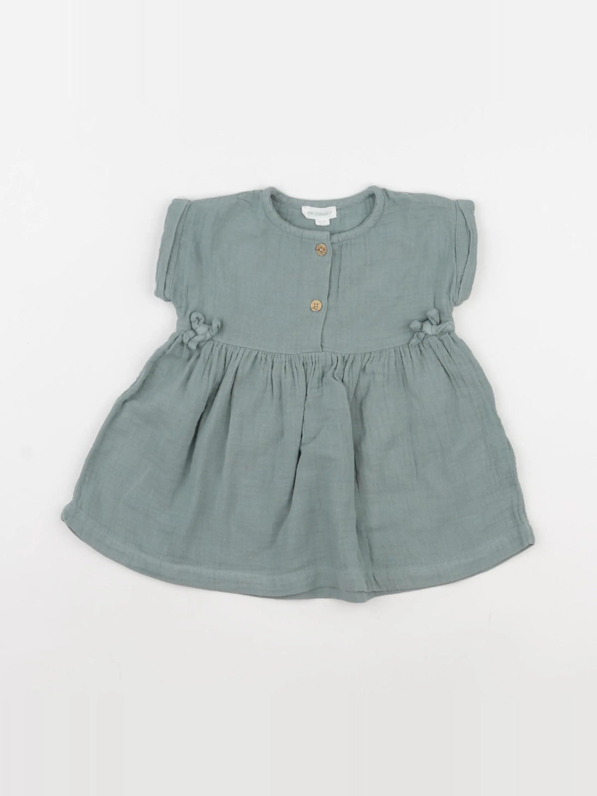 Vertbaudet - robe vert - 6 mois