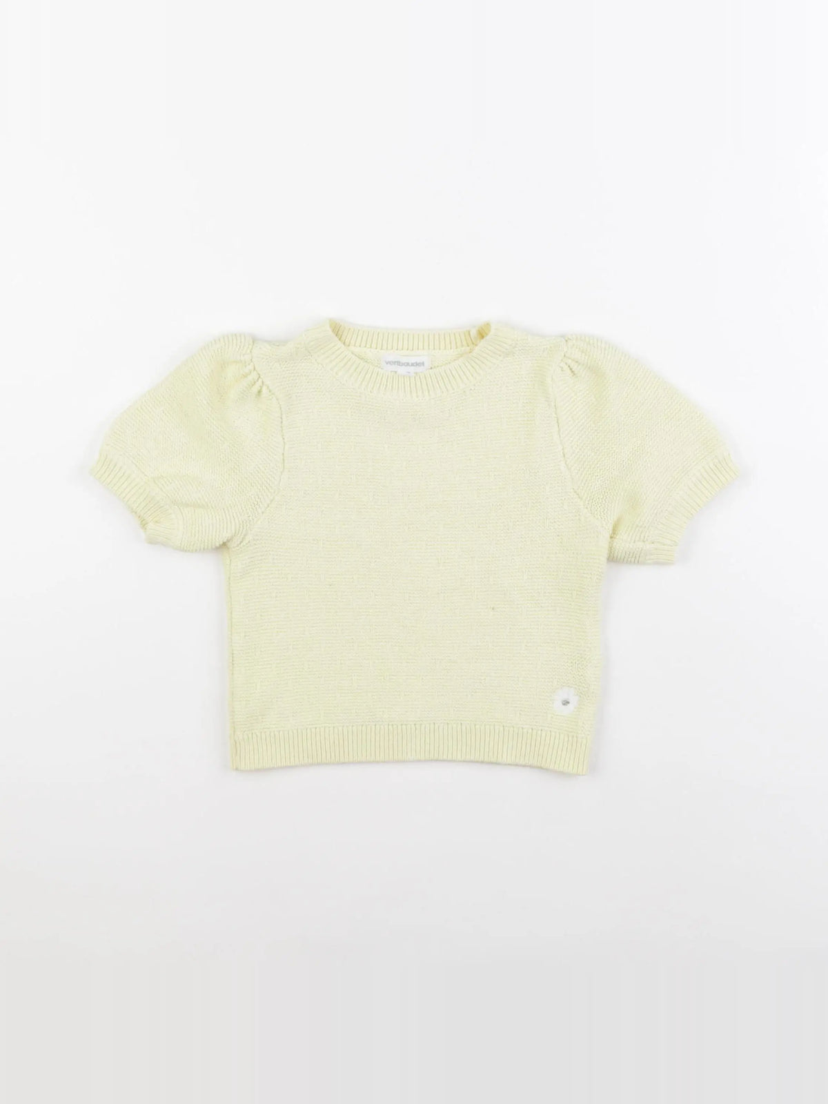 Vertbaudet - pull jaune - 3 ans