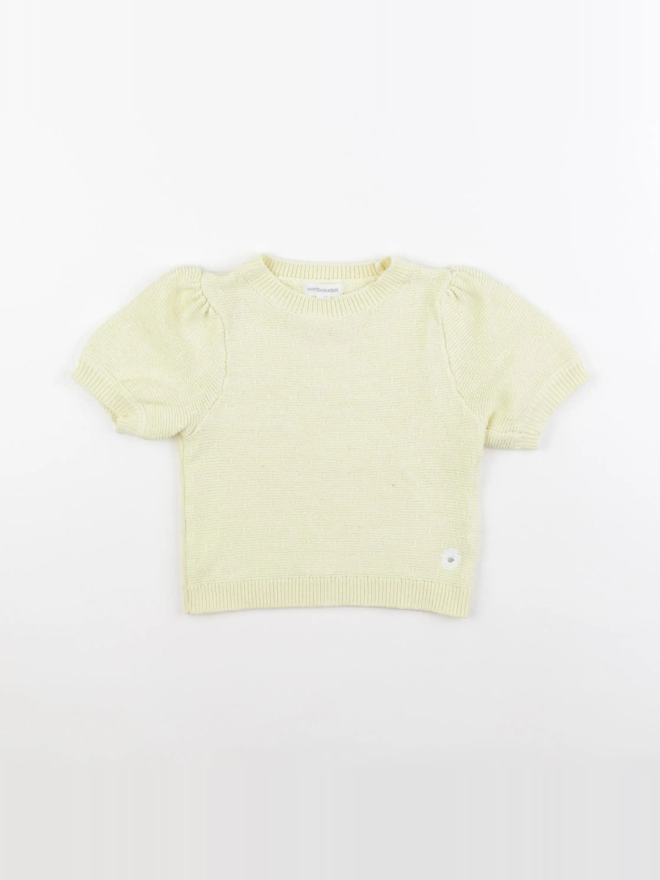 Vertbaudet - pull jaune - 3 ans