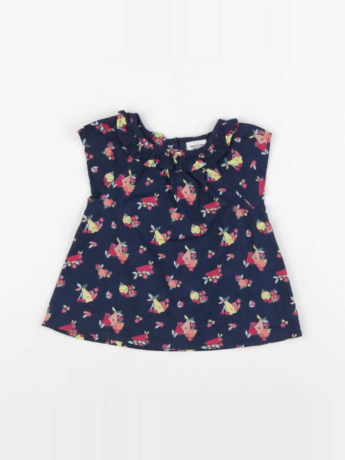 Tape à l'oeil - blouse bleu - 12 mois