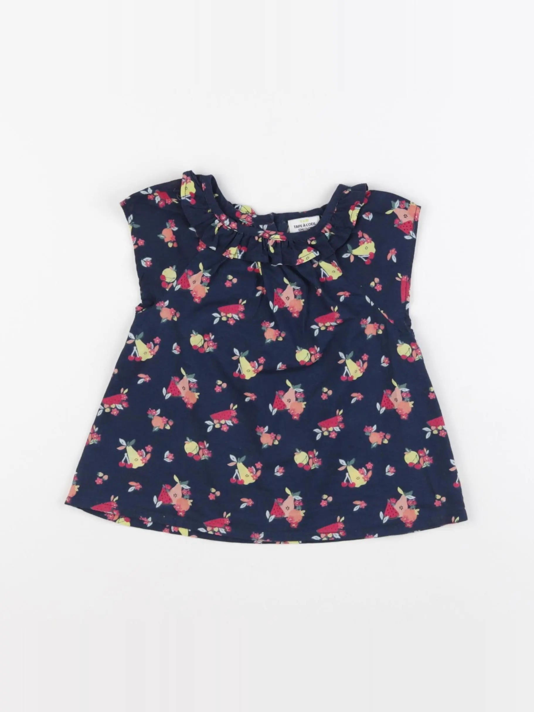 Tape à l'oeil - blouse bleu - 12 mois