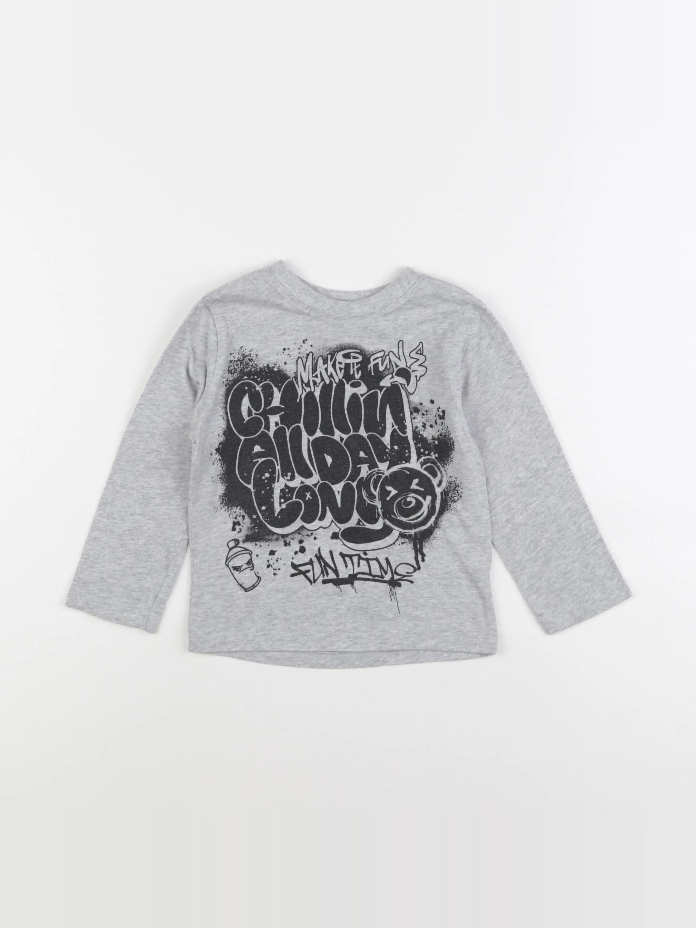 H&M - tee-shirt gris - 18/24 mois