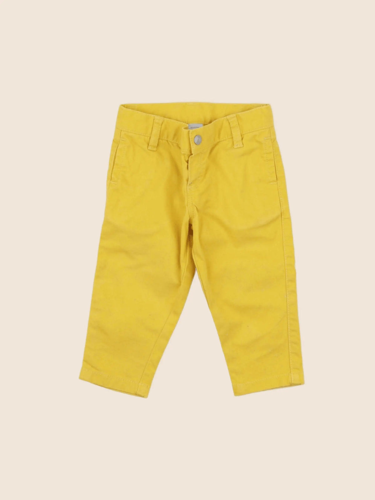 Petit Bateau - pantalon jaune - 6 mois