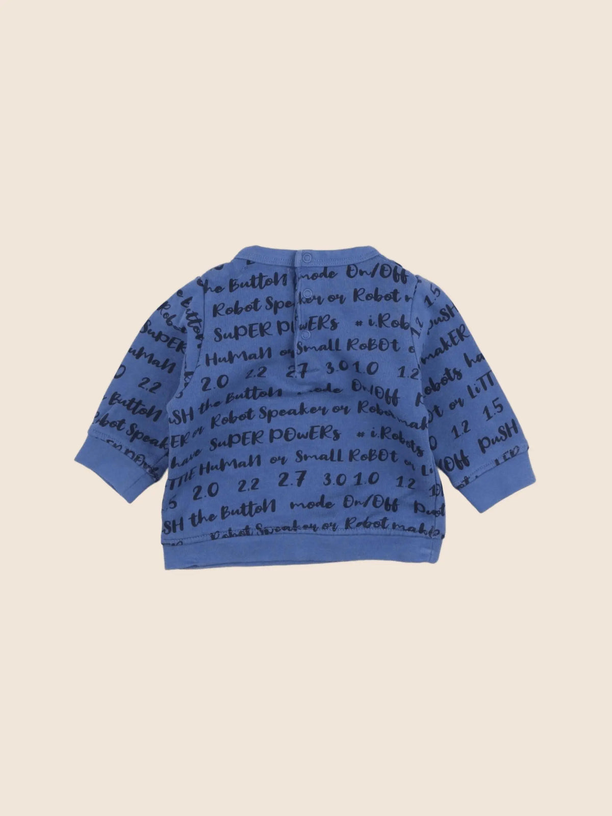 Vertbaudet - sweat bleu - 3 mois