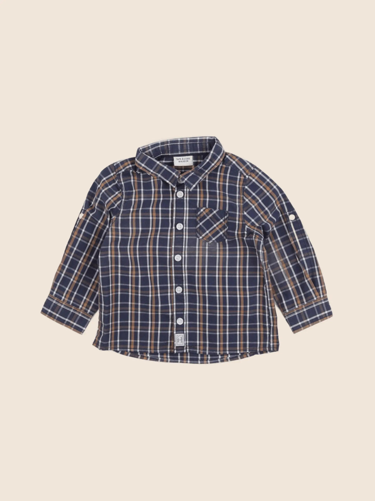 Tape à l'oeil - chemise bleu - 18 mois