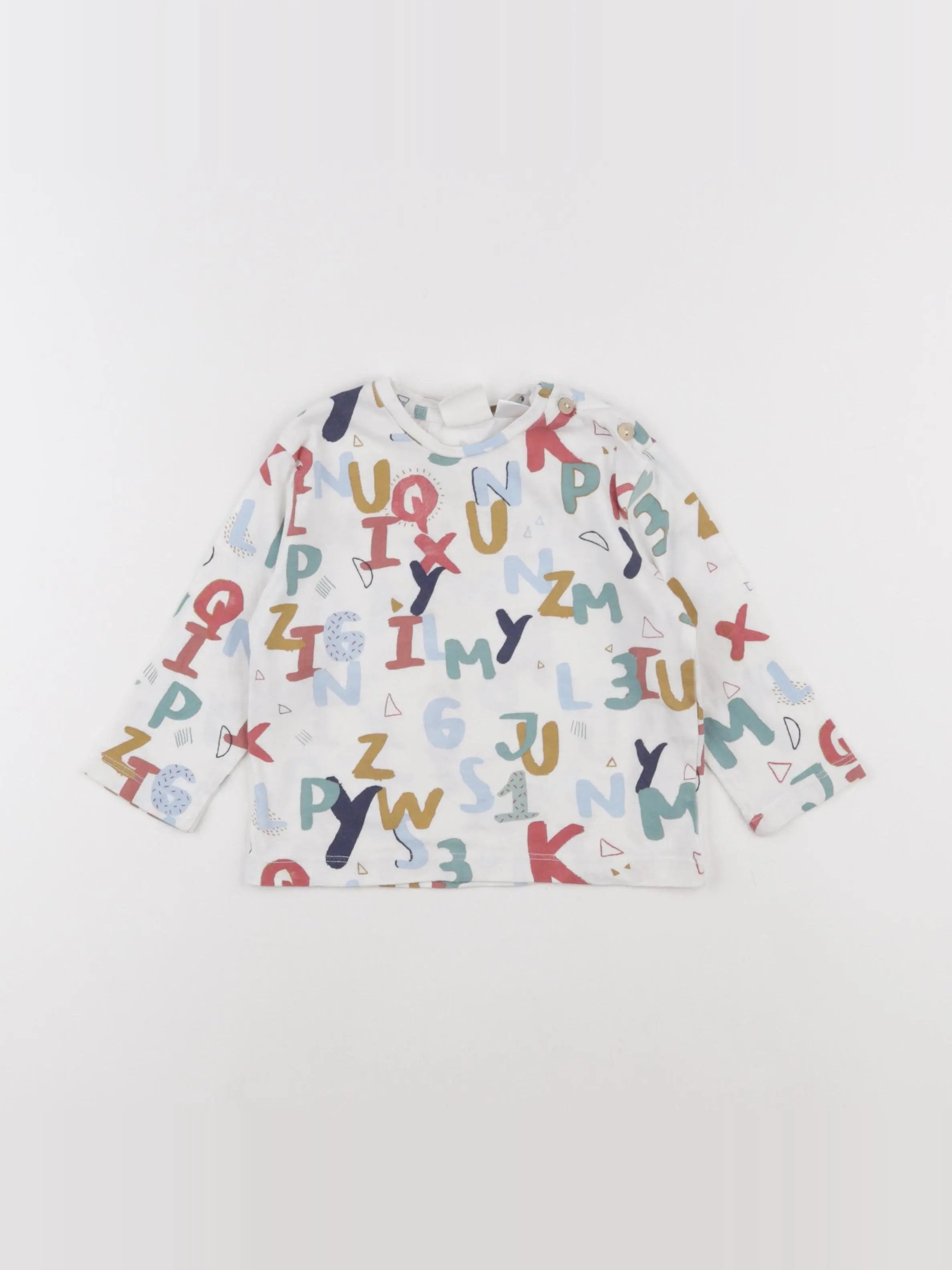 Zara - tee-shirt blanc - 6/9 mois