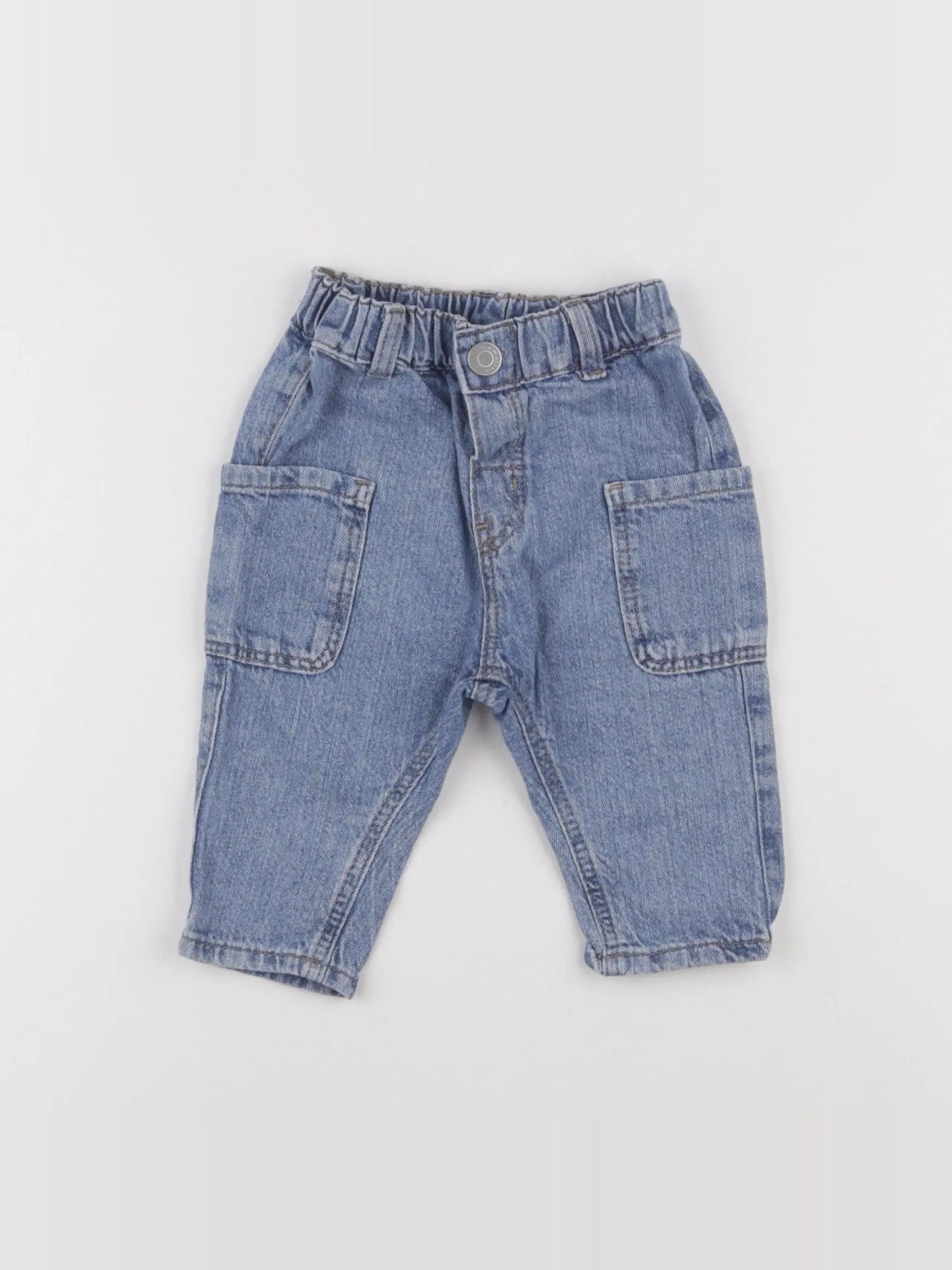 H&M - jean bleu - 3/6 mois