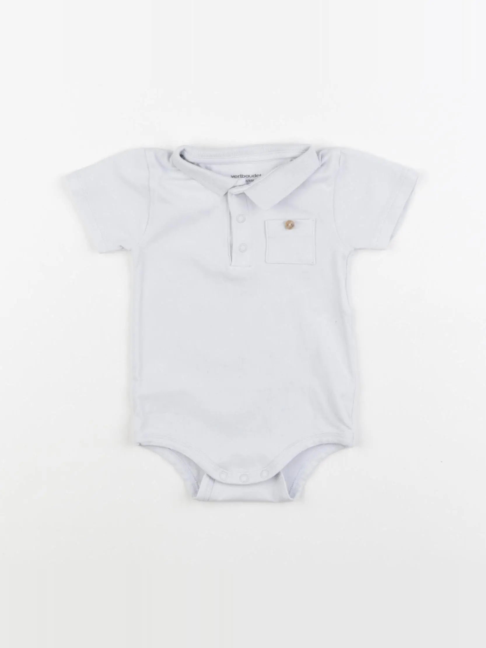 Vertbaudet - body bleu - 6 mois