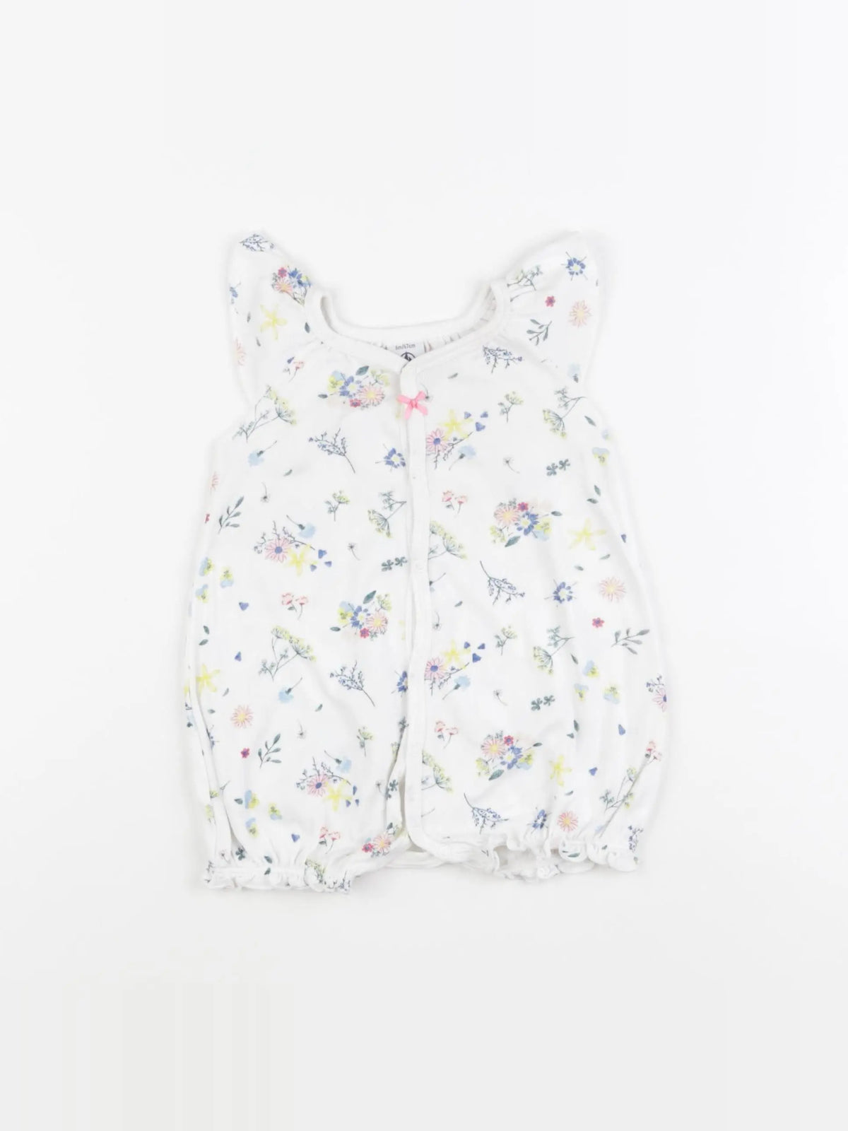 Petit Bateau - combinaison blanc - 6 mois