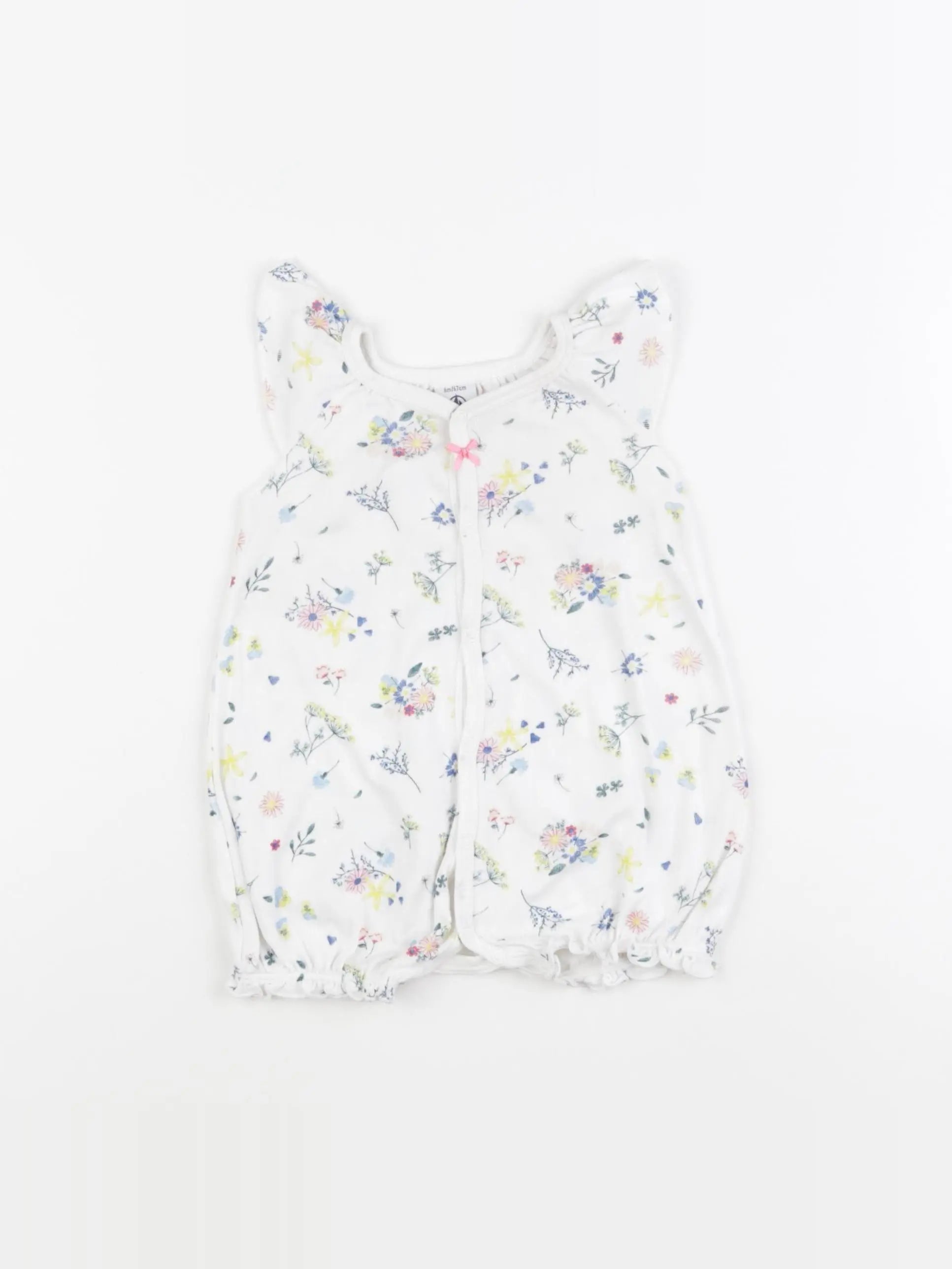 Petit Bateau - combinaison blanc - 6 mois