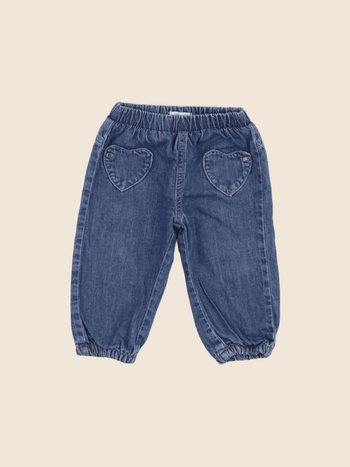 Vertbaudet - jean bleu - 6 mois