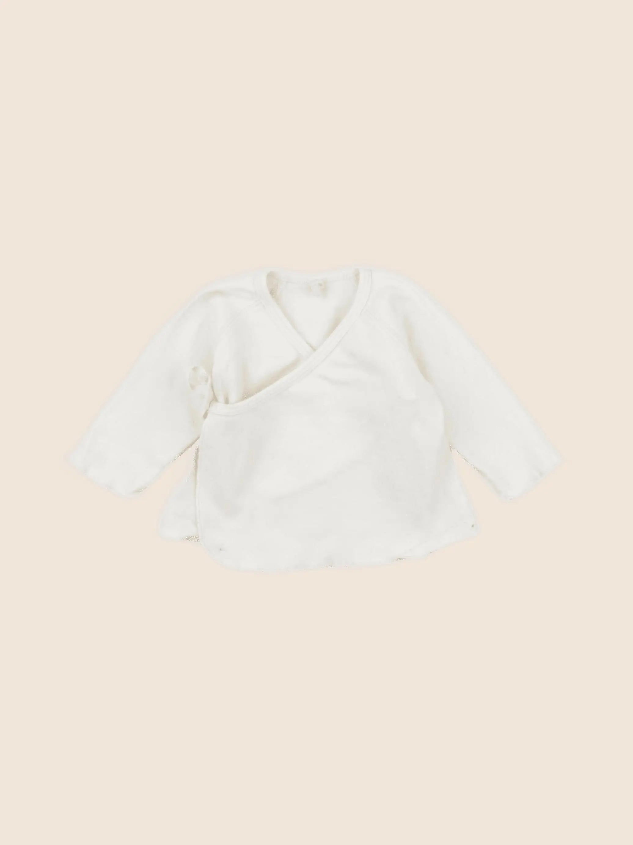 Quincy Mae - tee-shirt beige - 3/6 mois