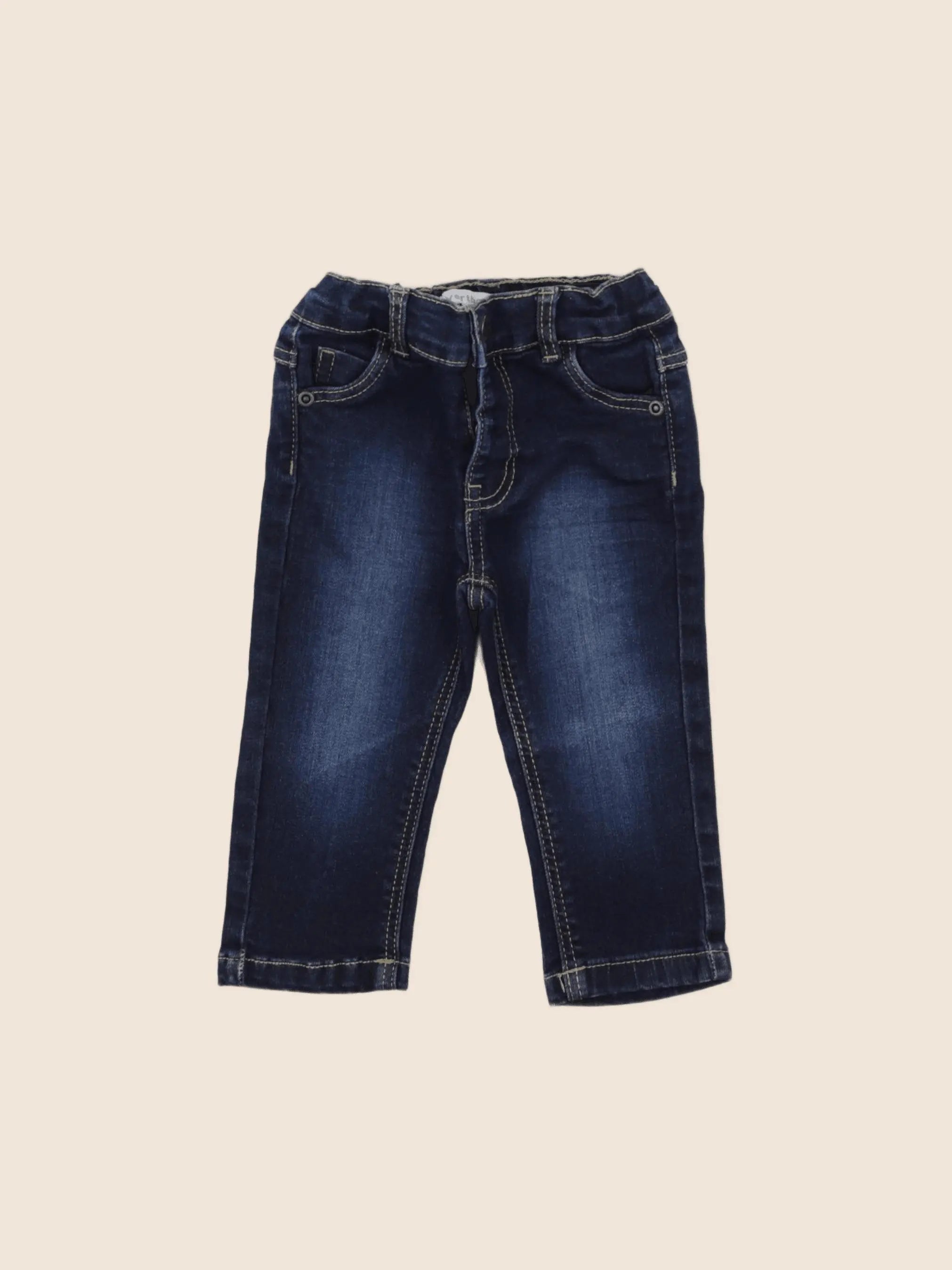 Vertbaudet - jean bleu - 9 mois