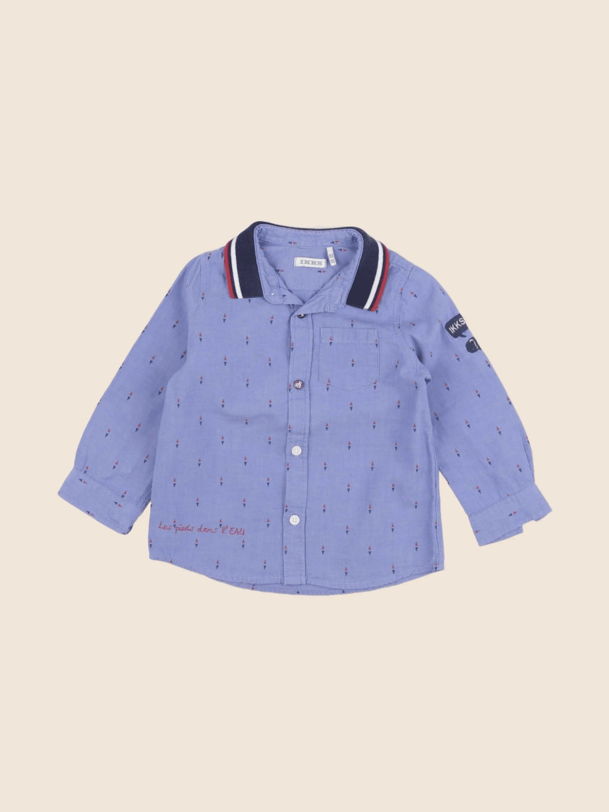 IKKS - chemise bleu - 18 mois
