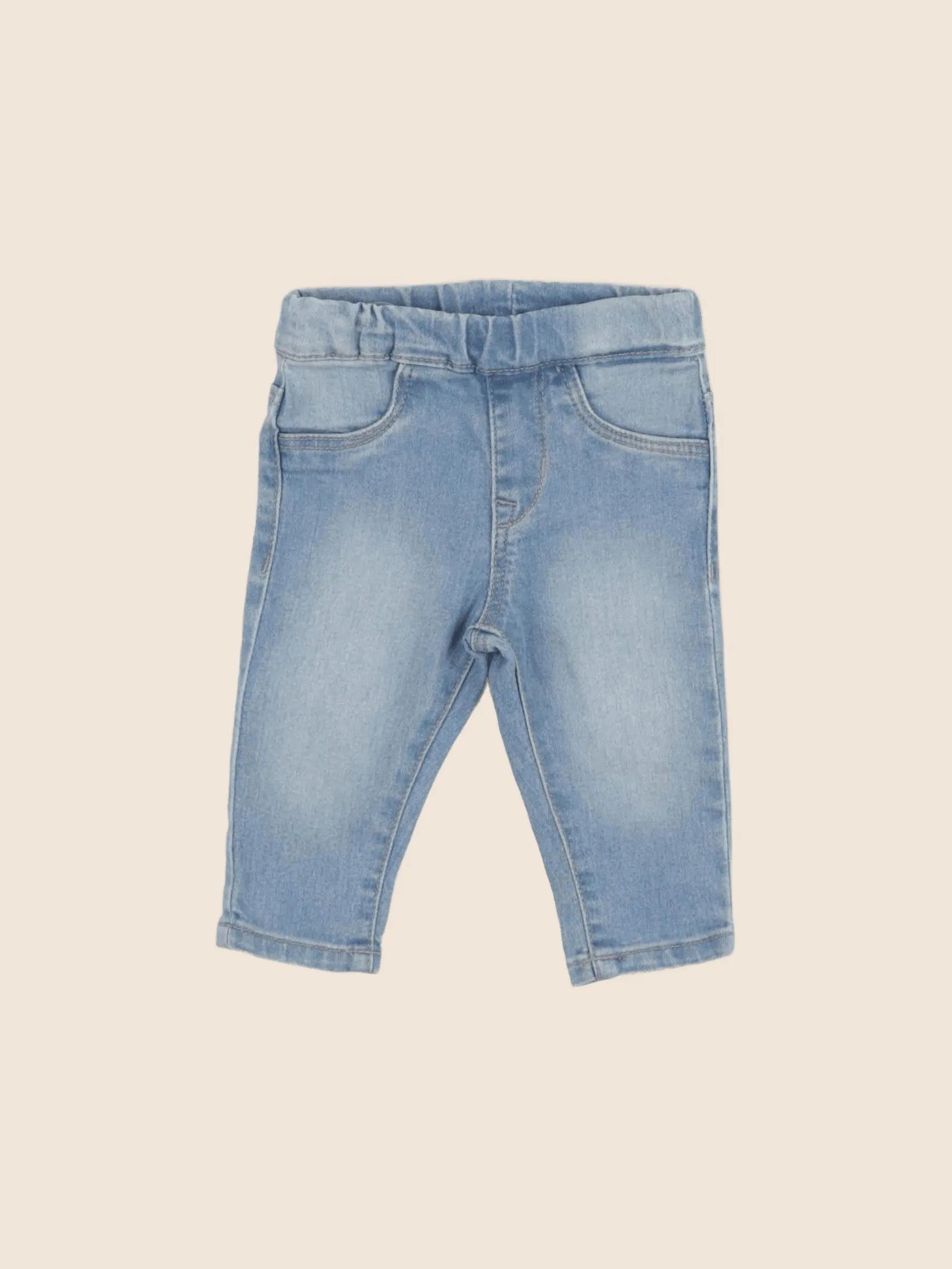 H&M - jegging bleu - 6 mois