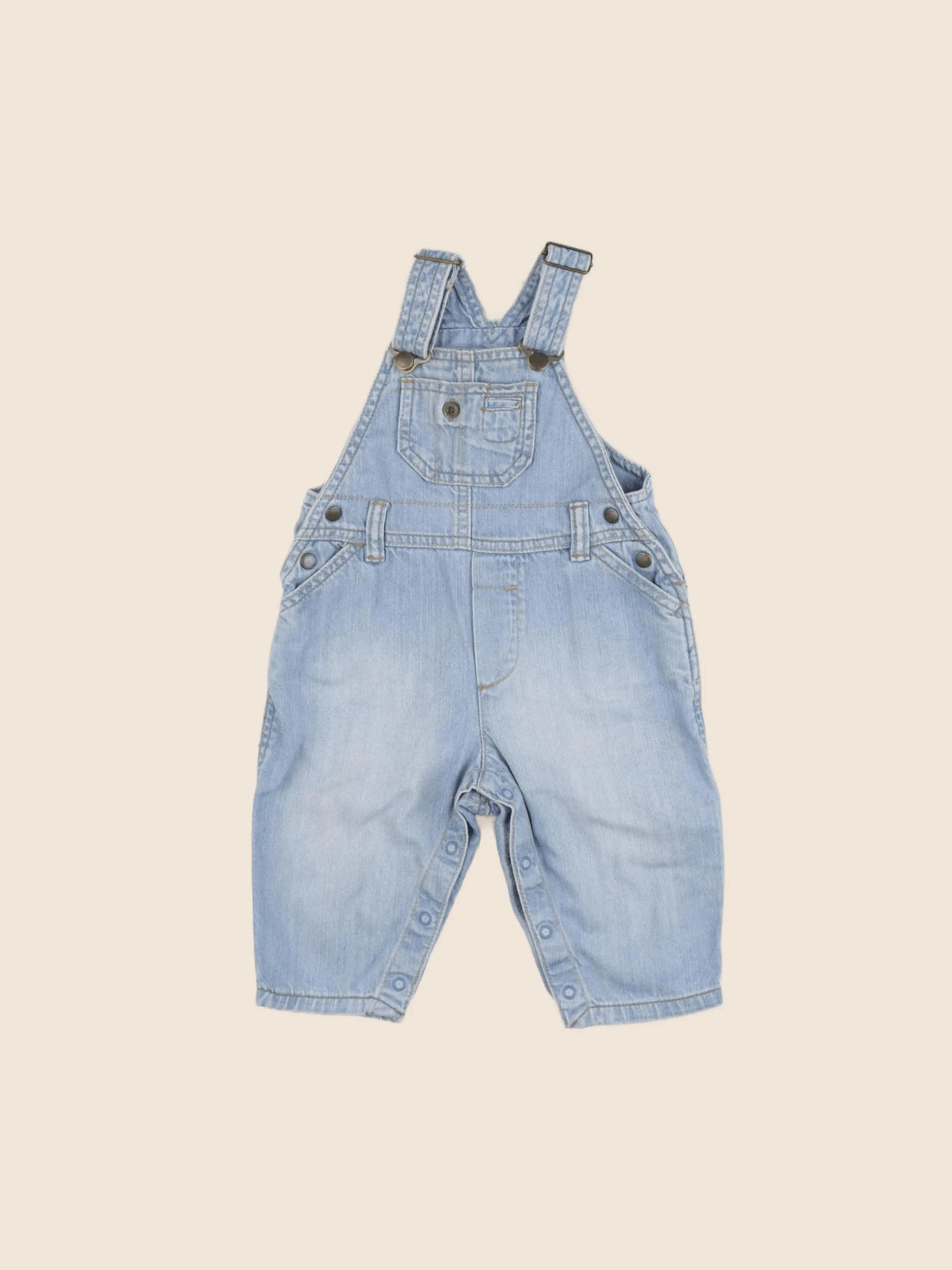 H&M - salopette bleu - 6/9 mois