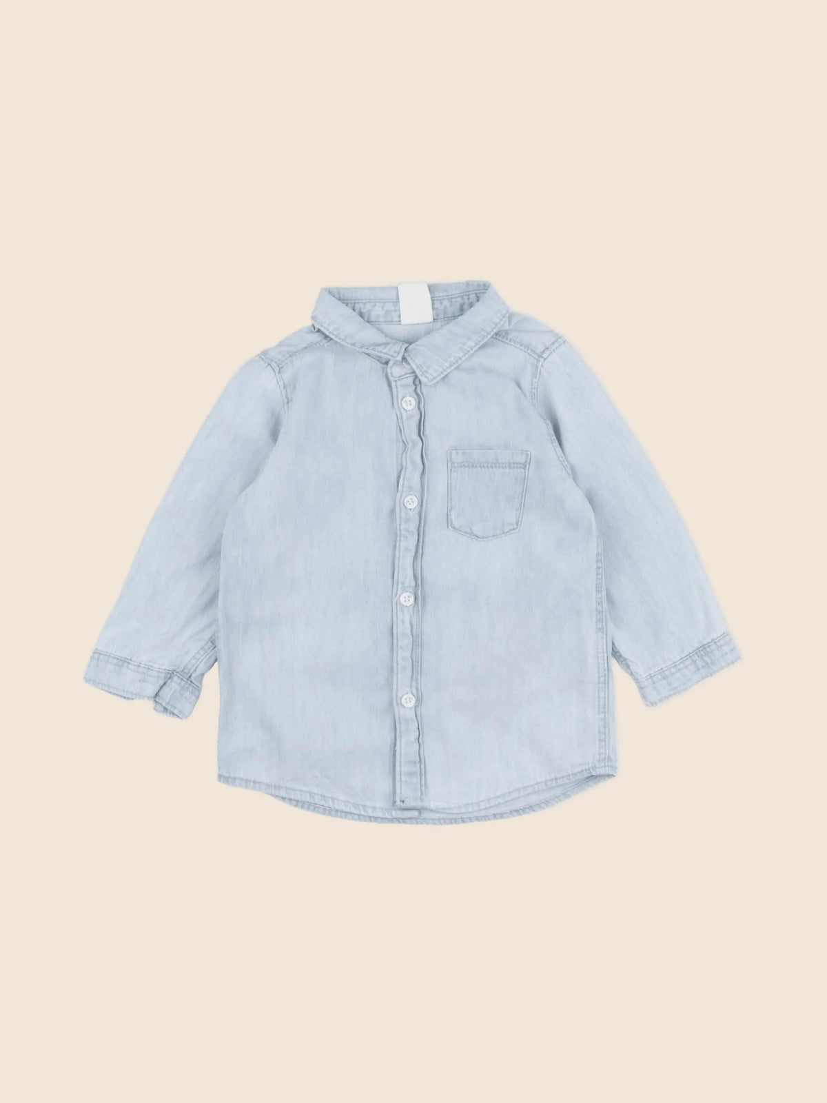 H&M - chemise bleu - 12 mois