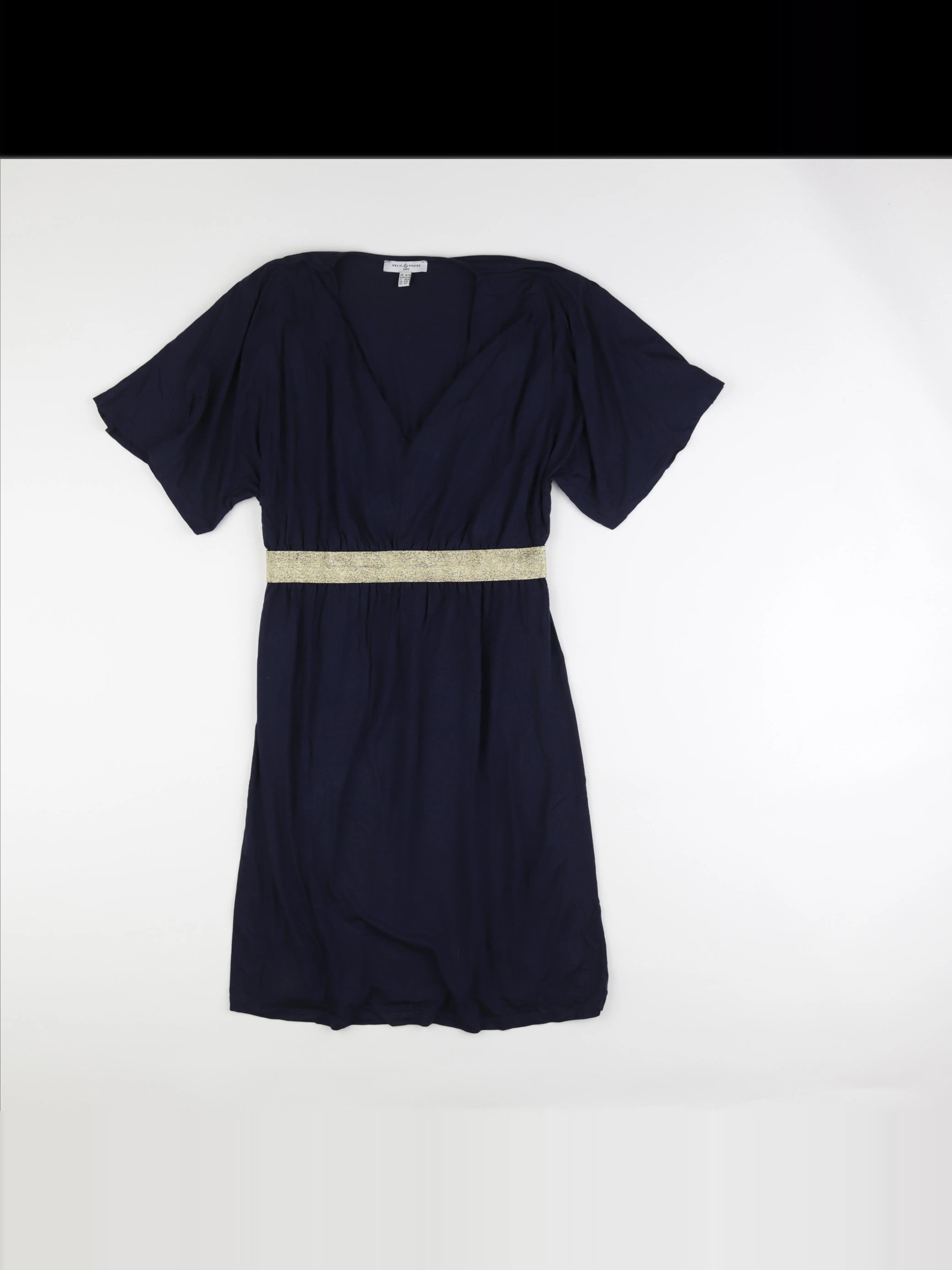 Envie de fraise - robe grossesse bleu, or - 36 à 38