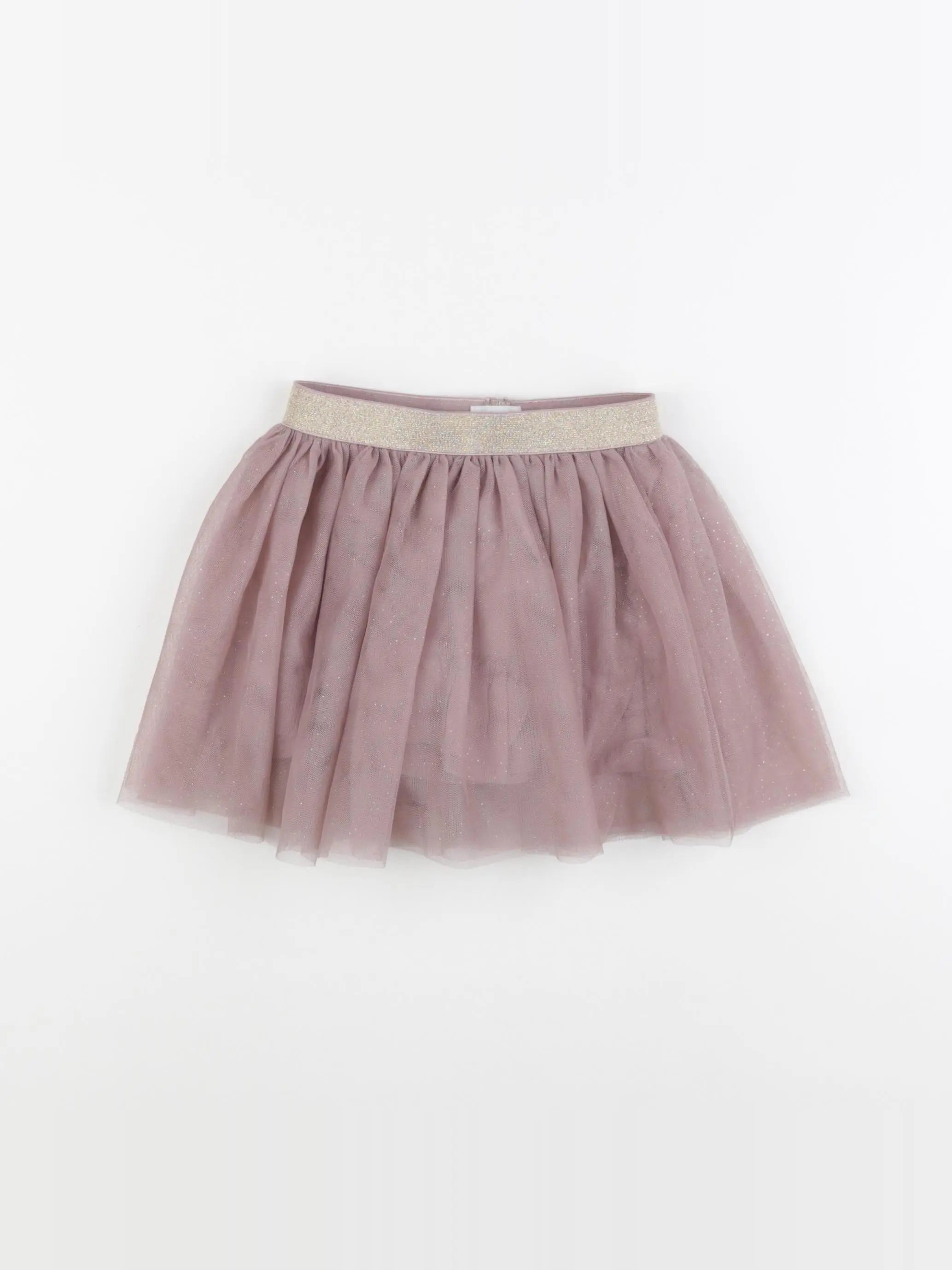 Vertbaudet - jupe or, beige - 24 mois