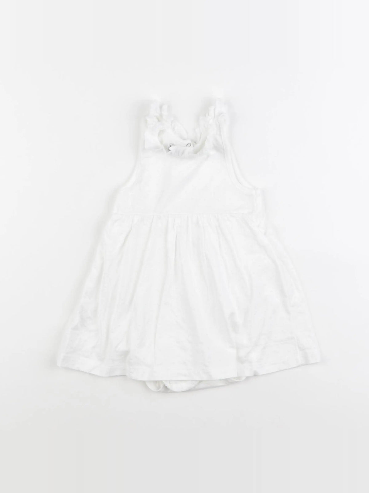 Petit Bateau - body robe blanc - 24 mois