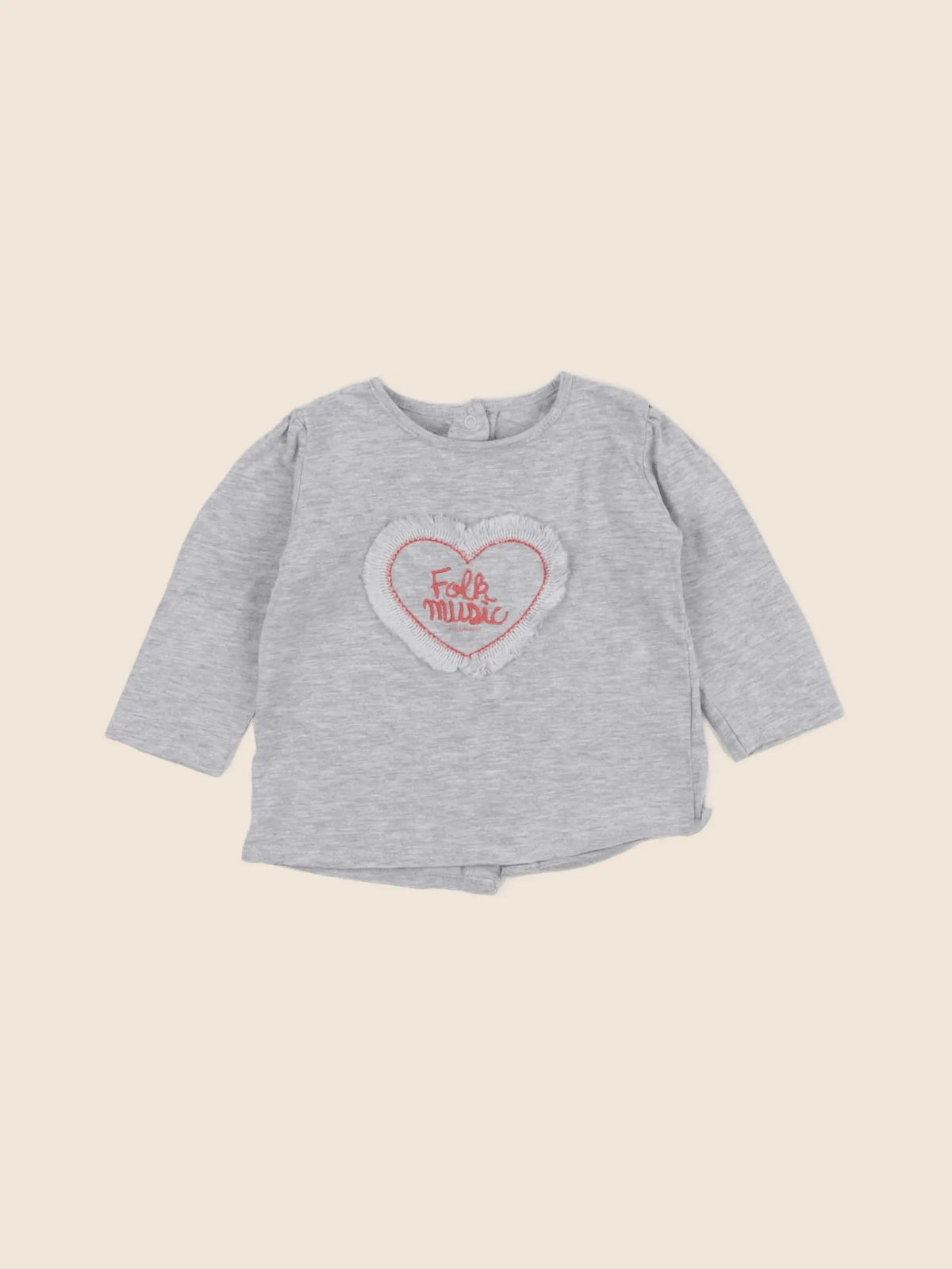 Vertbaudet - tee-shirt gris - 6 mois