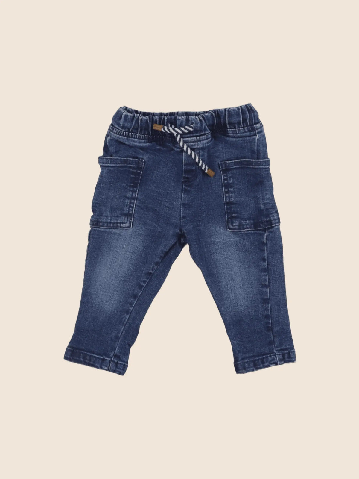 Vertbaudet - jegging bleu - 9 mois