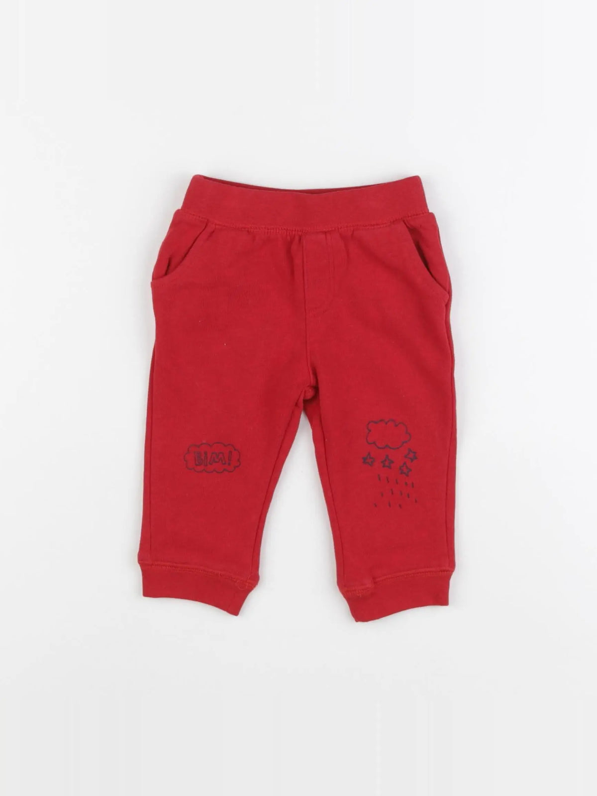 Vertbaudet - jogging rouge - 6 mois