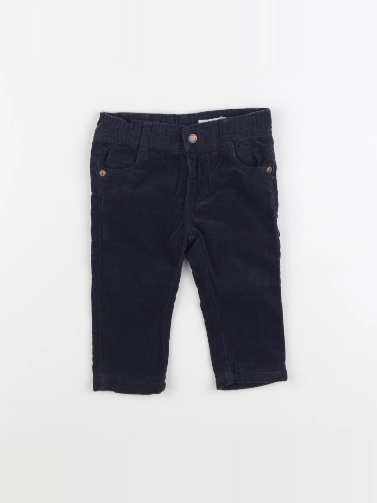 Vertbaudet - pantalon bleu - 9 mois
