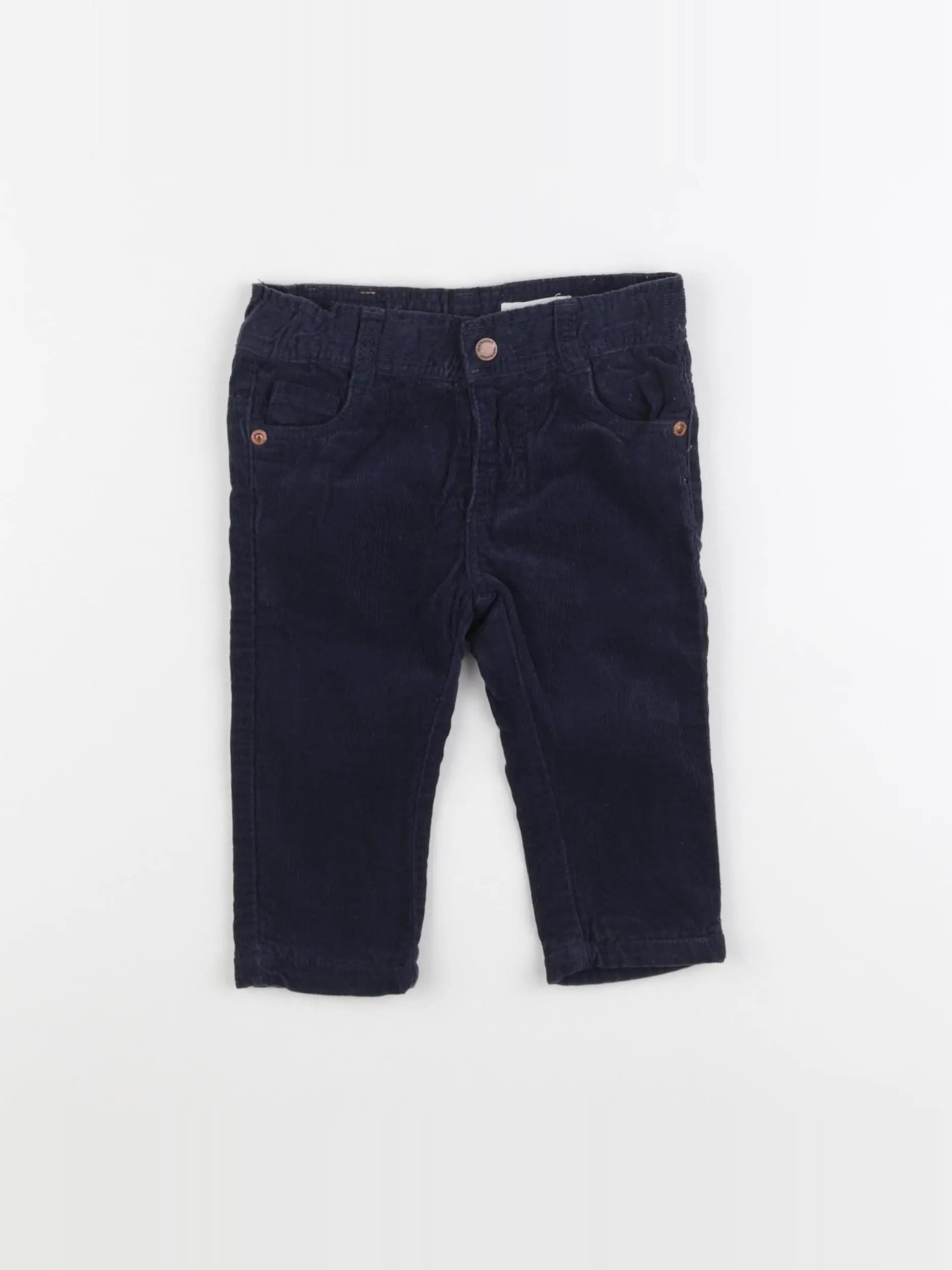 Vertbaudet - pantalon bleu - 9 mois