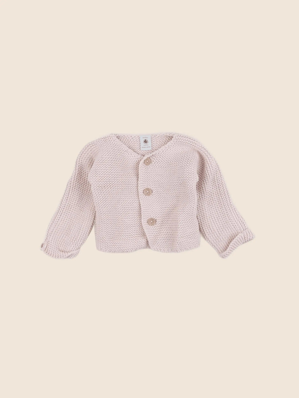 Petit Bateau - gilet rose - 12 mois