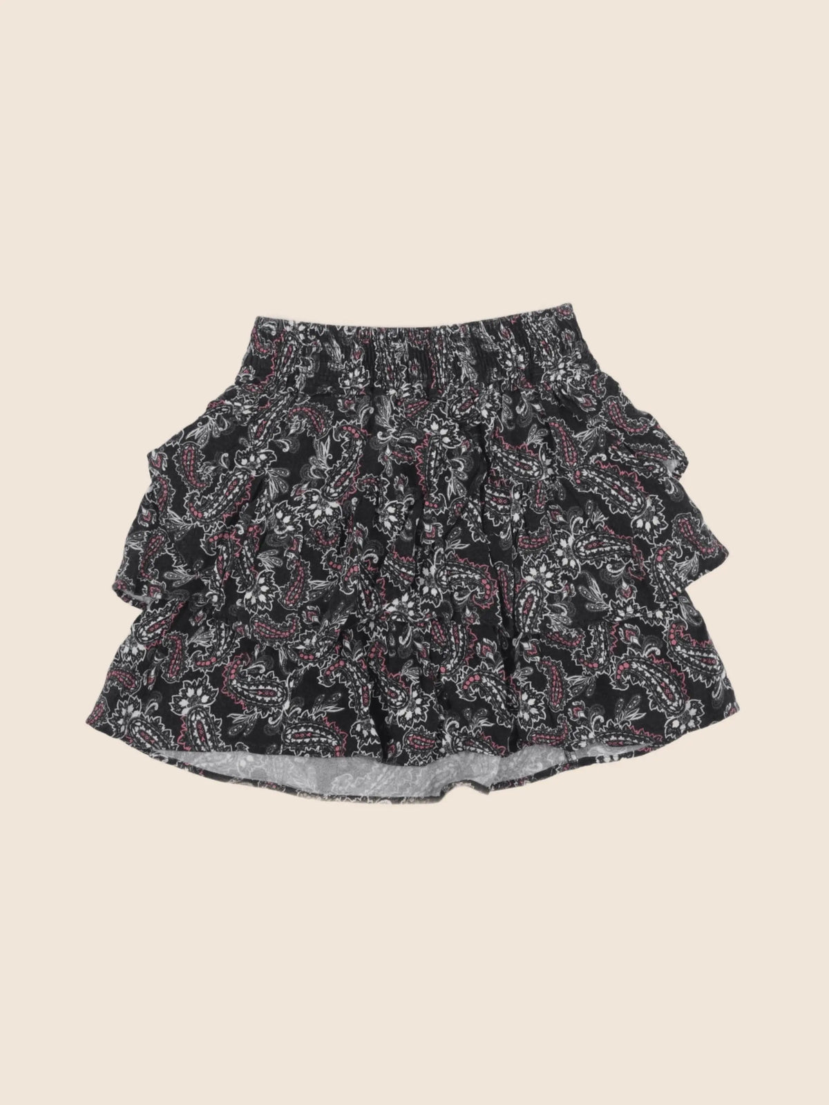 IKKS - jupe gris, rose - 8 ans