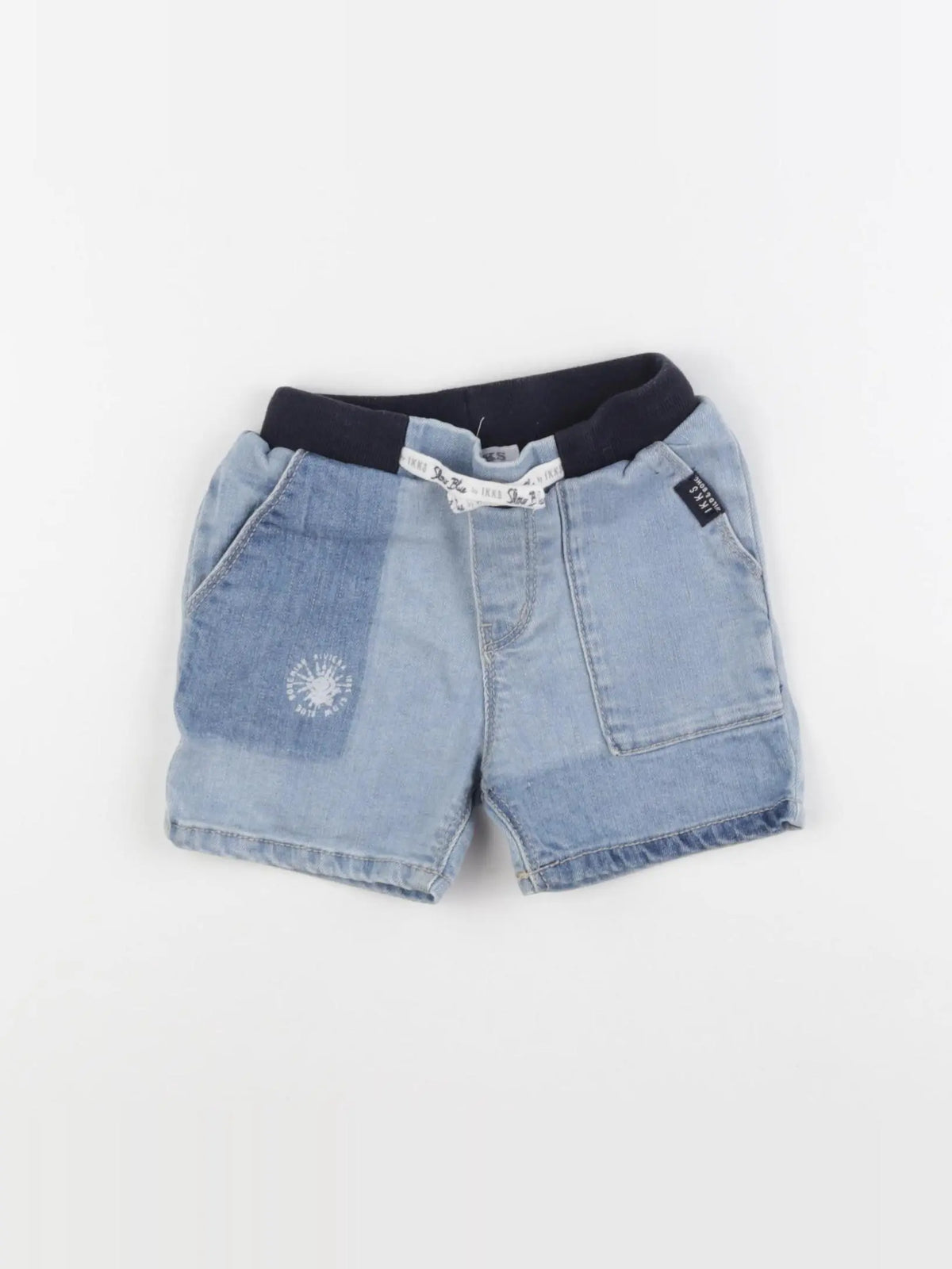 IKKS - short bleu - 18 mois